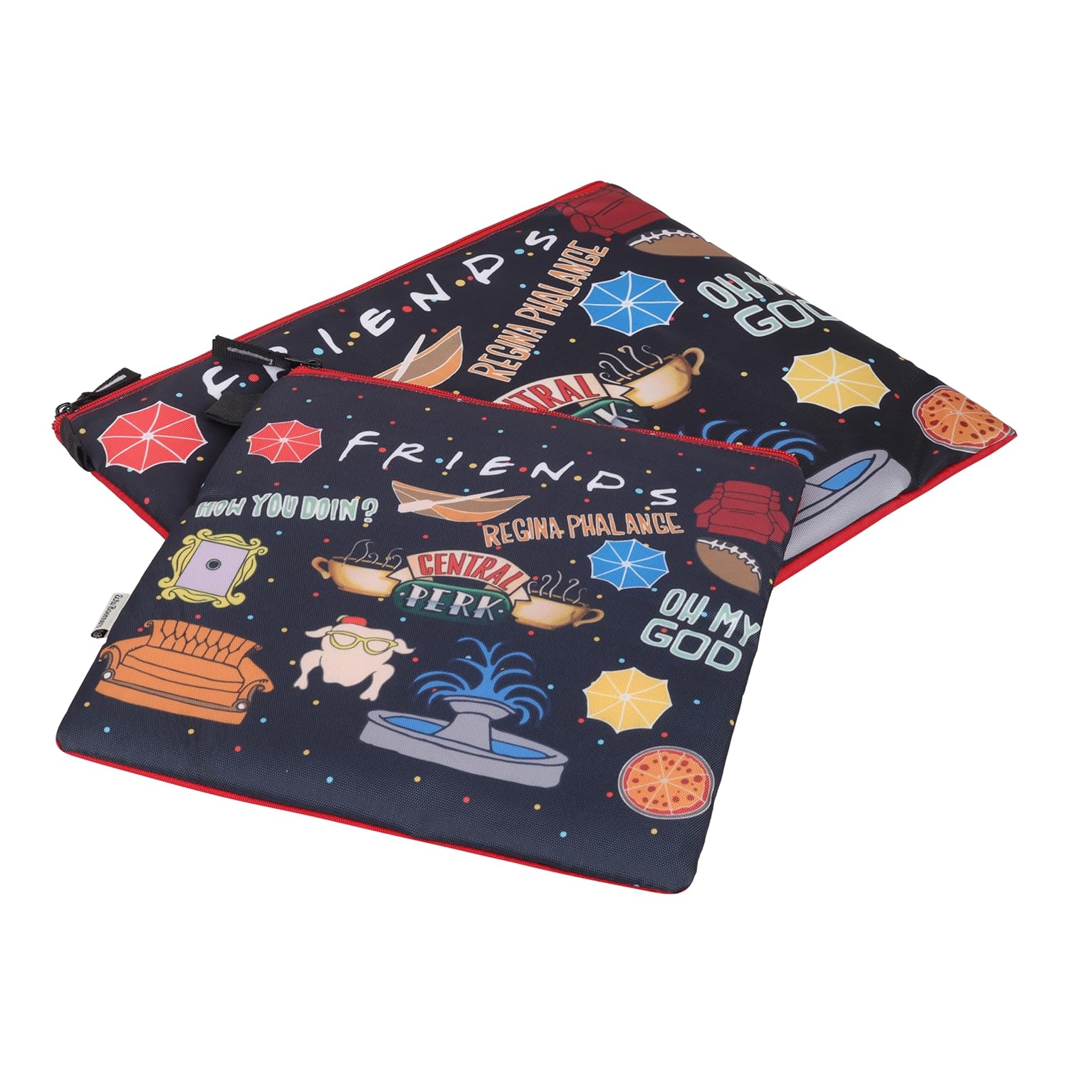 Echo Boomers Emoji's Printed Twin Folder Set | Padded & Waterproof | A4 Document Holder & Tablet Sleeve | Stylish & Protective