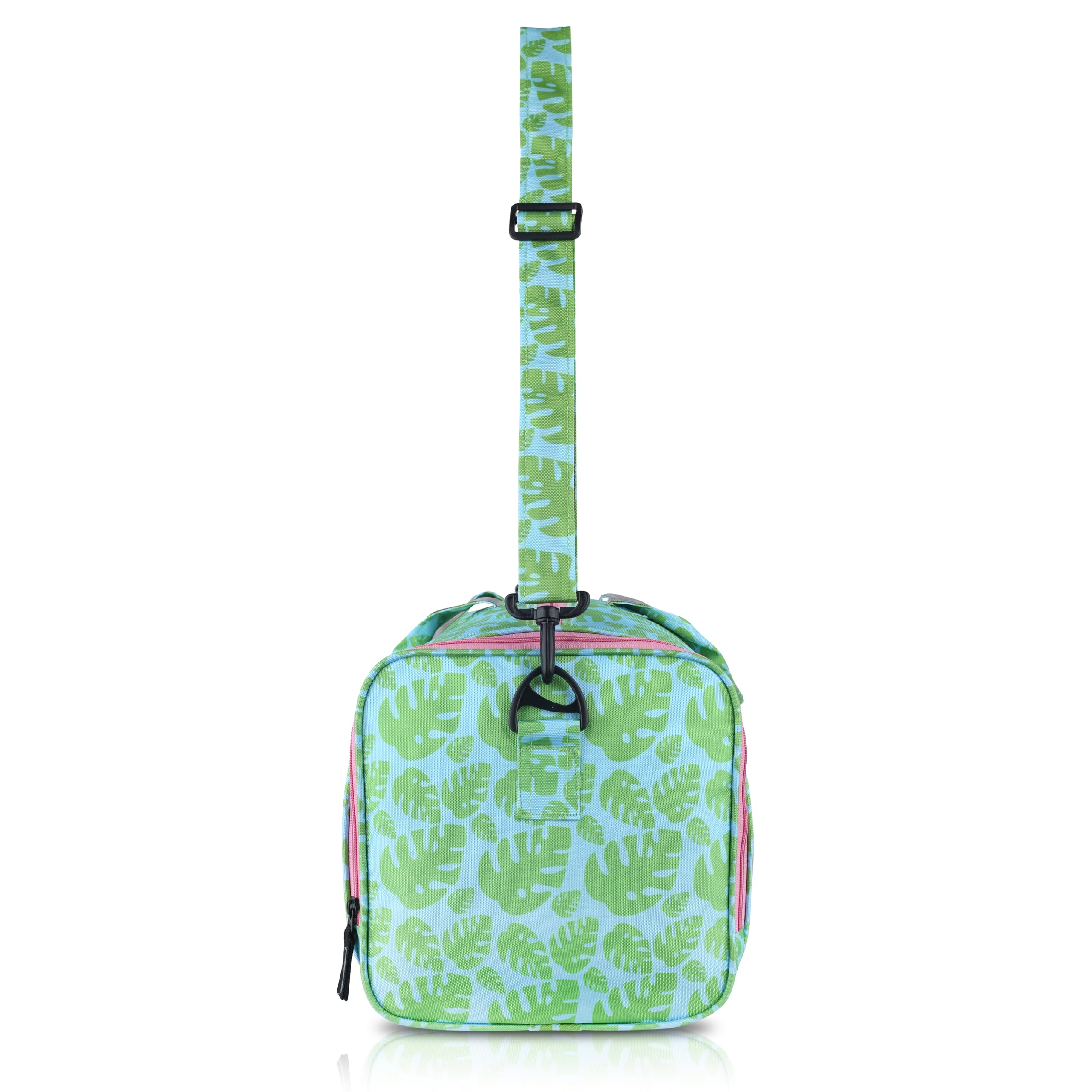 Echo Boomers Square Aloha Print Duffle Bag – Stylish Travel & Gym Bag with Shoe Compartment