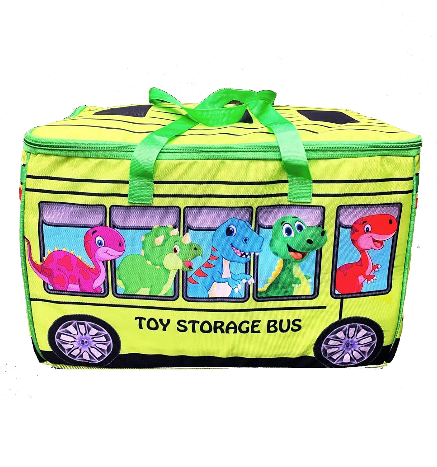 ECHO BOOMERS Dino Print Toy Storage Box with Lid & Laundry Basket for Clothes