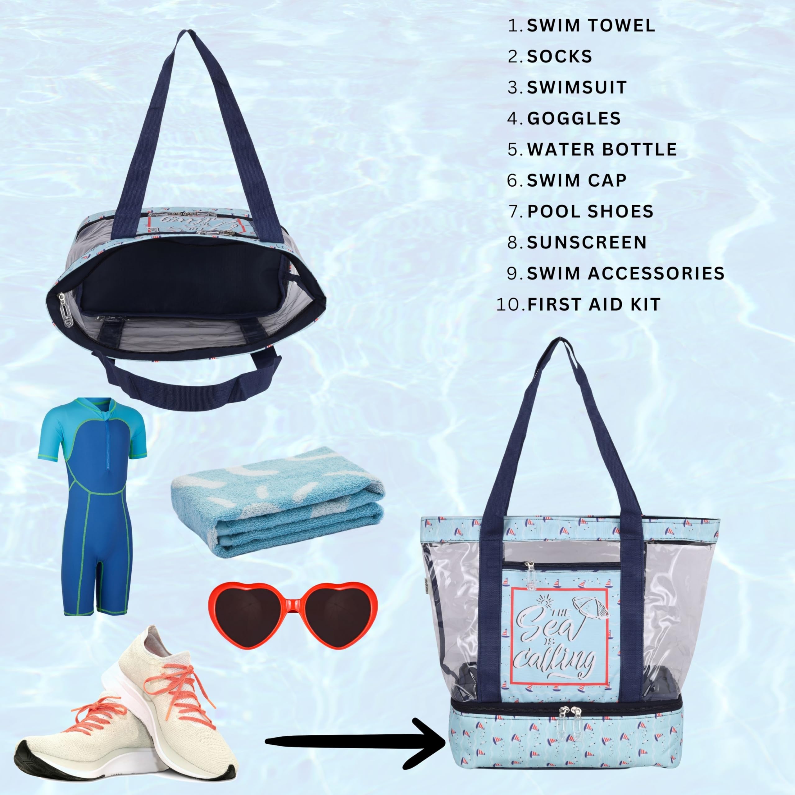 Echo Boomers Black Transparent Shoulder Bag