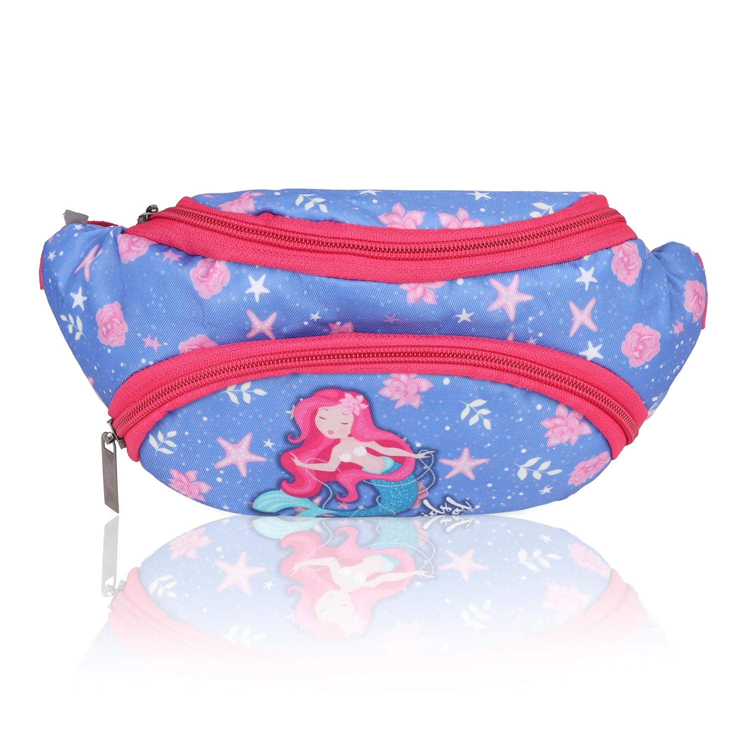 Echo Boomers Pink Mermaid Print Waist Bag – Multi-Purpose Belt Bag, Hip Bag, Crossbody Travel Pouch for Men, Women, Kids – Stylish, Lightweight, and Durable Waist Pack for Travel, Sports, Hiking