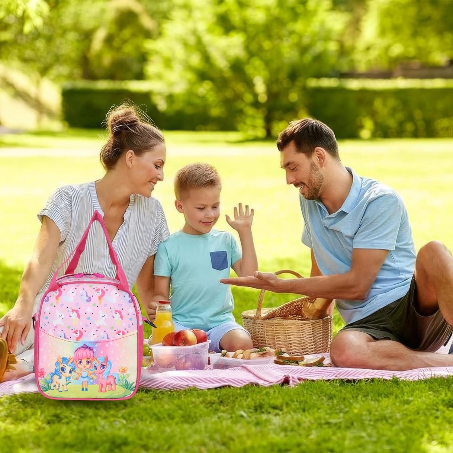 Echo Boomers Horse Print Lunch Bag - Perfect for Short Breaks - Superior Thermal Protection for Hot/Cold Meals - Ideal for School, Office, and Travel