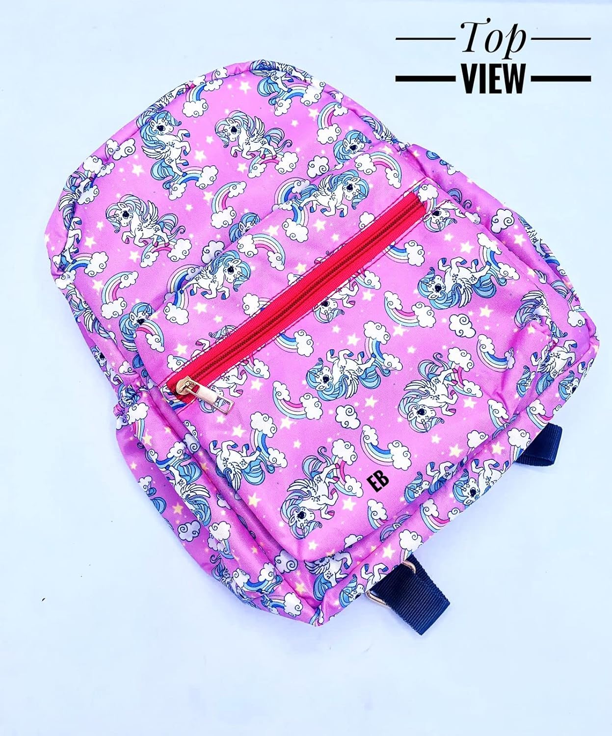 Echoboomers Unicorn Printed Casual Backpacks, 12 inch, Stylish and Trendy backpacks, Water Resistant and Lightweight Mini Bags