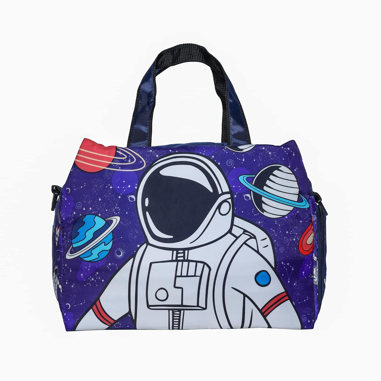 Echo Boomers Space Printed Travel Duffle Bag | Multipurpose Sling Bag with Separate Shoe & Laundry Compartment | Perfect for Kids, Men & Women | Lightweight, Durable, & Stylish Travel Companion