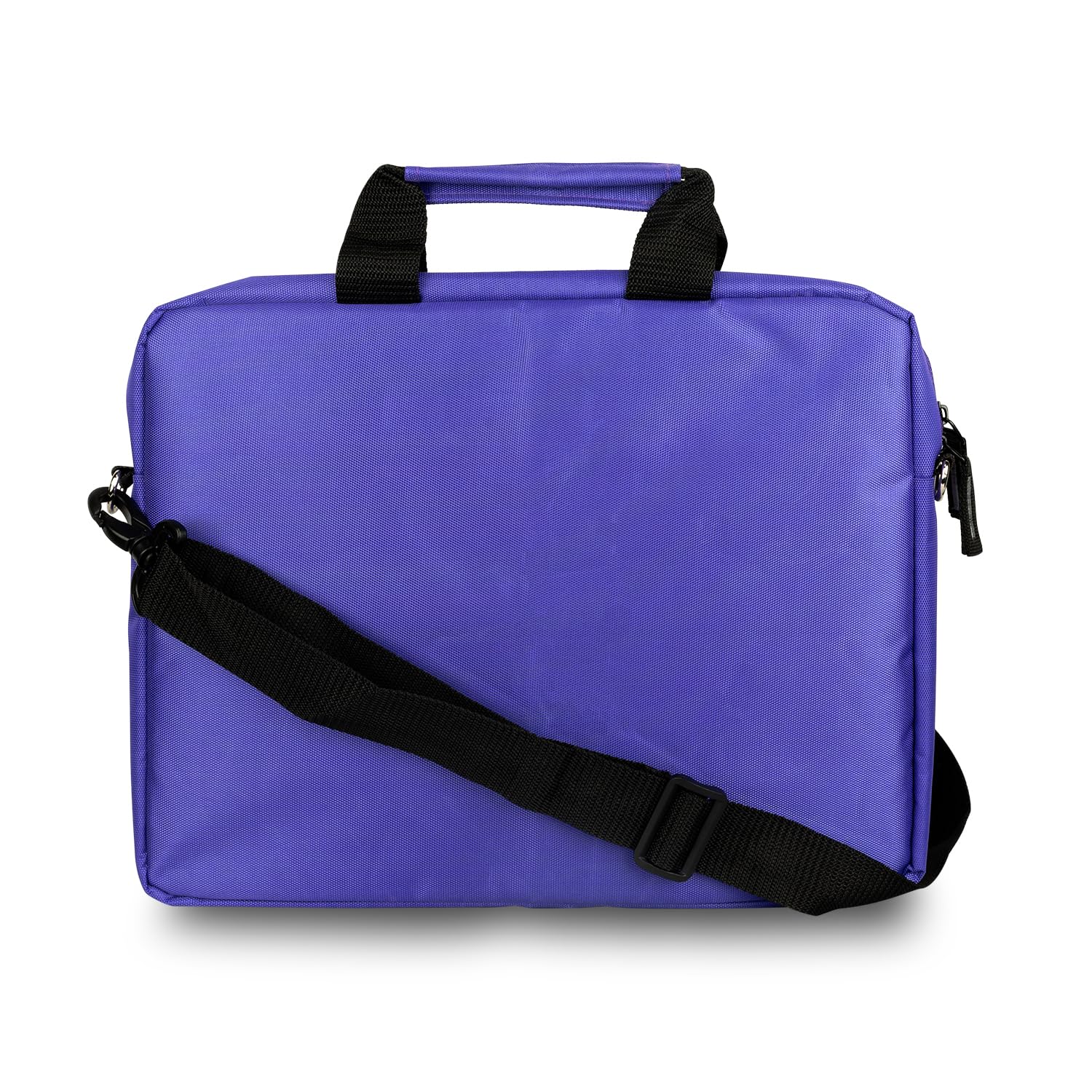 Echo Boomers Love Printed Purple Colour Multi Pocket Sling Laptop Bag with Detachable Strap