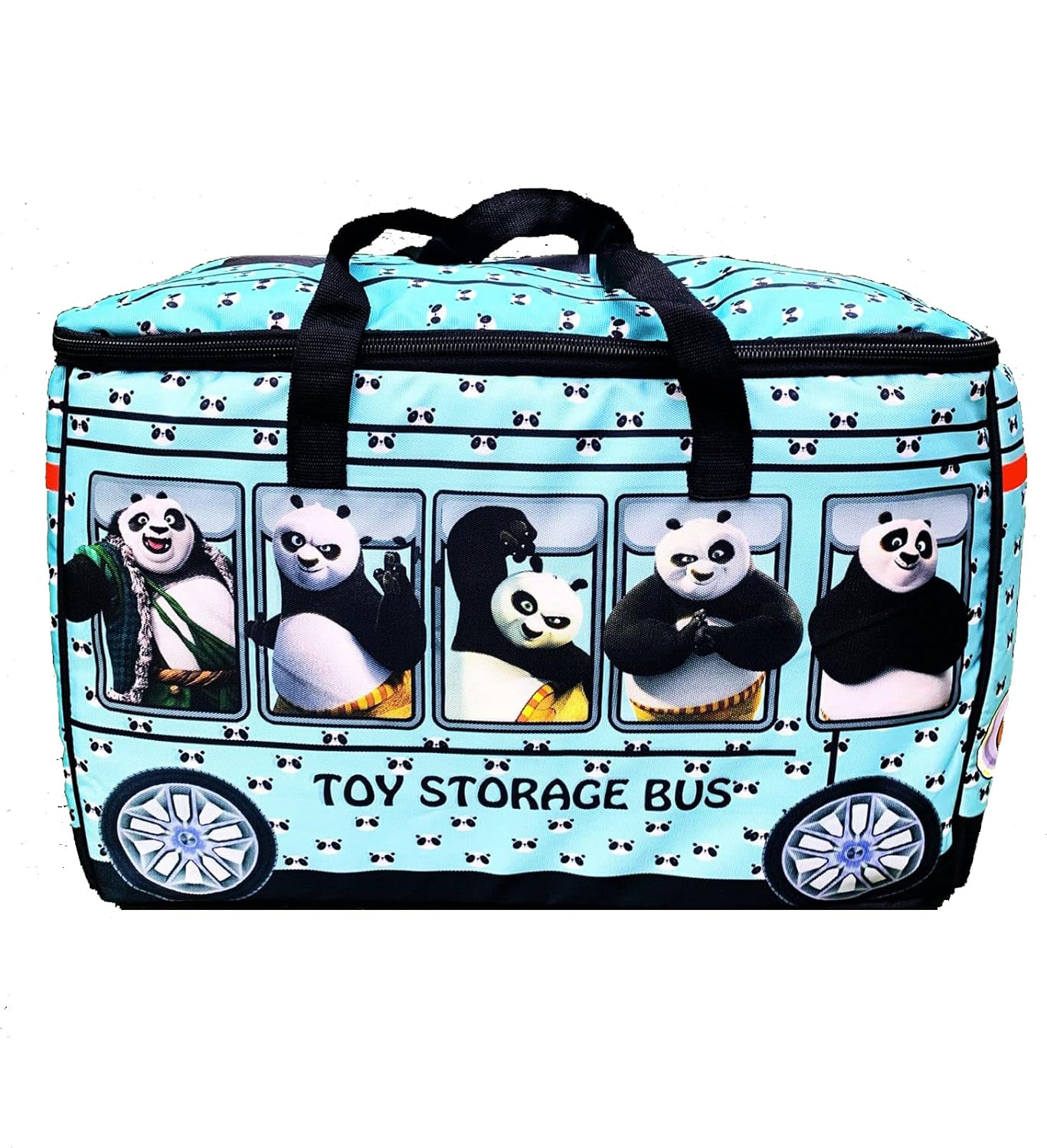 ECHO BOOMERS Kungfu Panda Toy Storage Box with Lid & Laundry Basket for Clothes