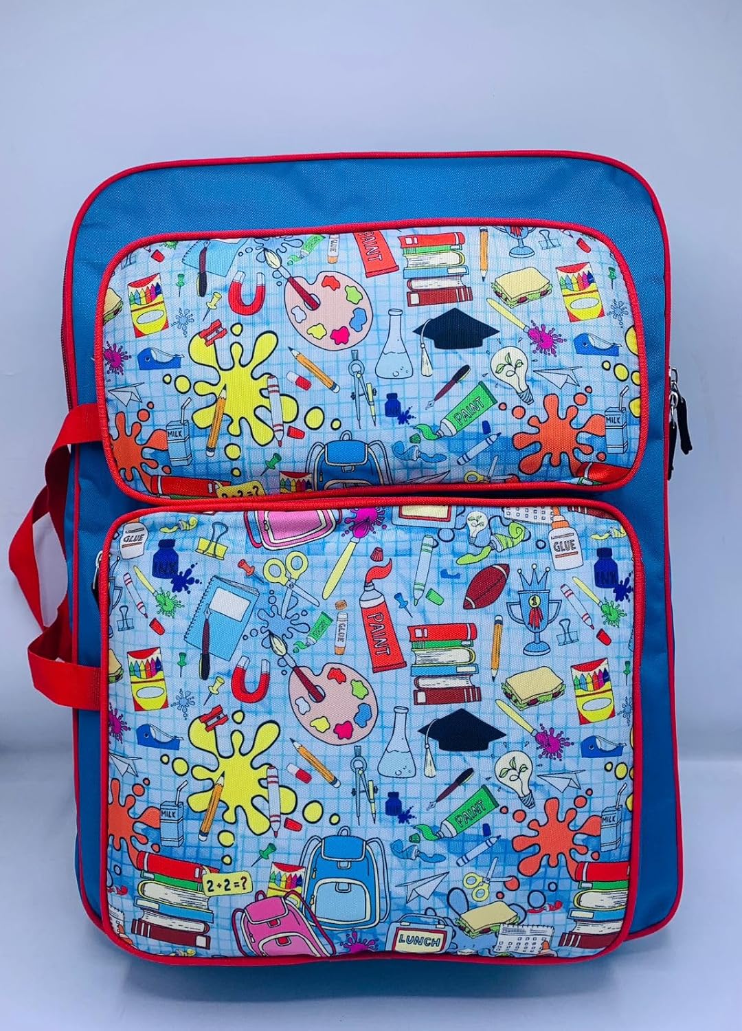 Echo Boomers Printed A3 Art Board Drawing & Activity Backpack Bag with Multiple Pockets