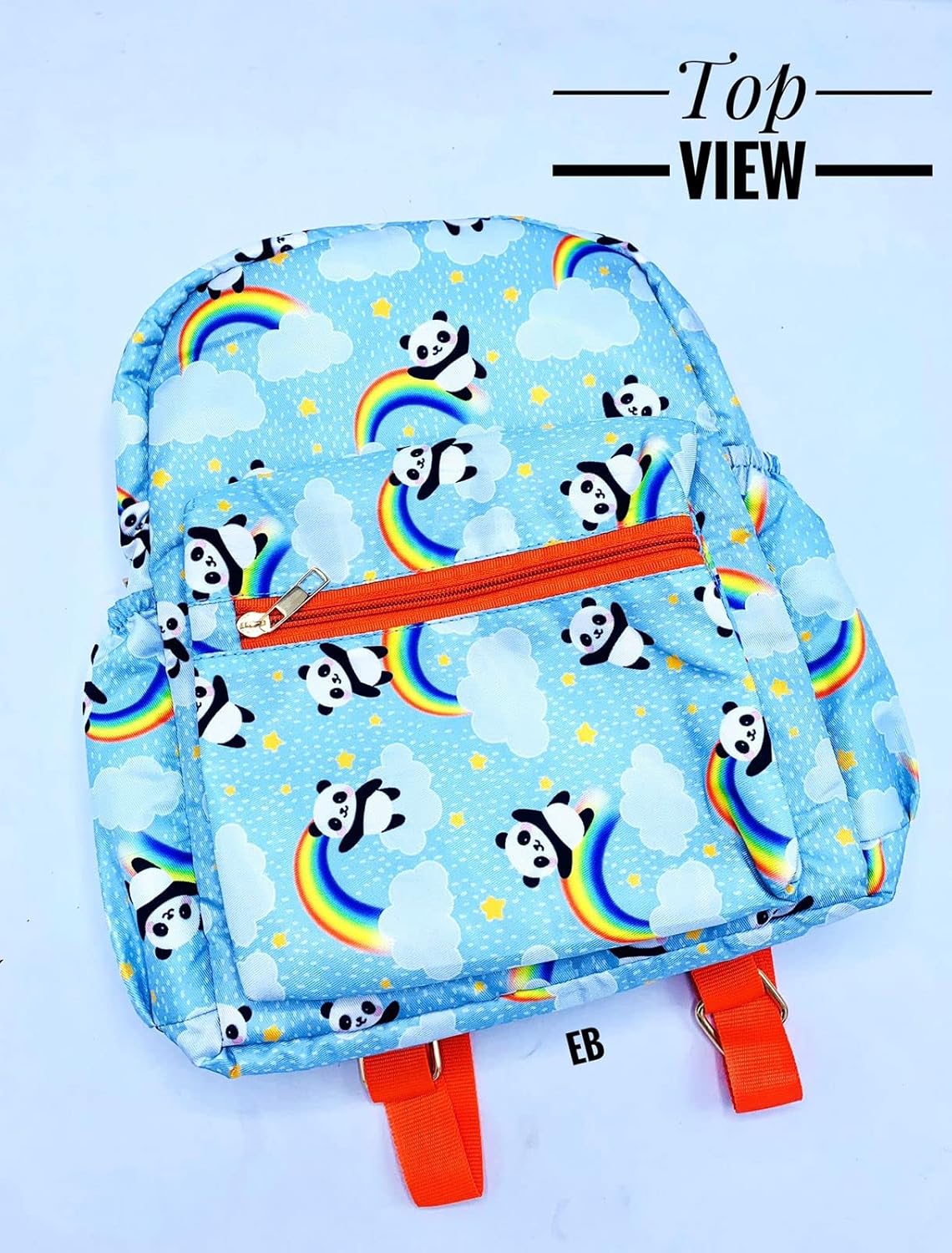 Echoboomers Panda Printed Casual Backpacks, 12 inch, Stylish and Trendy backpacks, Water Resistant and Lightweight Mini Bags