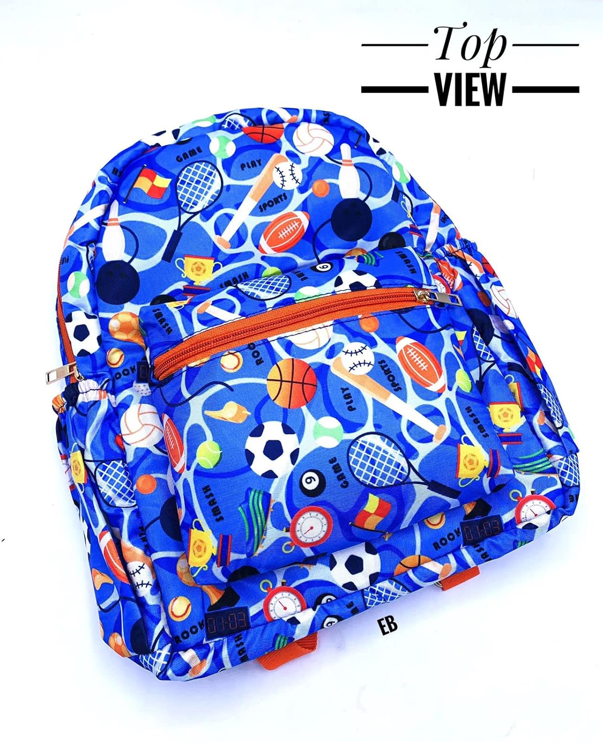 Echoboomers Sports Printed Casual Backpacks, 12 inch, Stylish and Trendy backpacks, Water Resistant and Lightweight Mini Bags