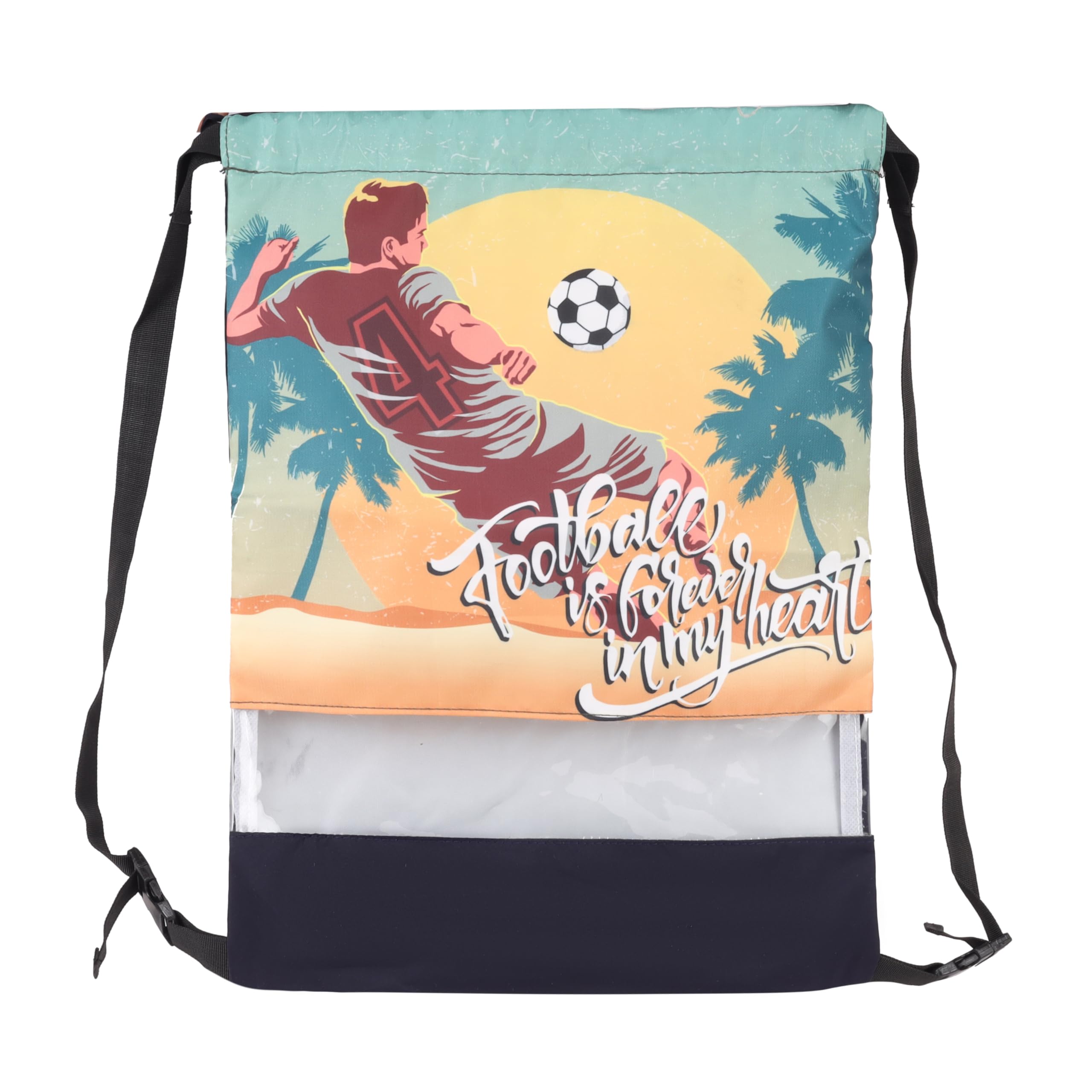 Echo Boomers Printed Drawstring Bag – Water-Resistant, Adjustable Straps, Spacious Main Compartment.