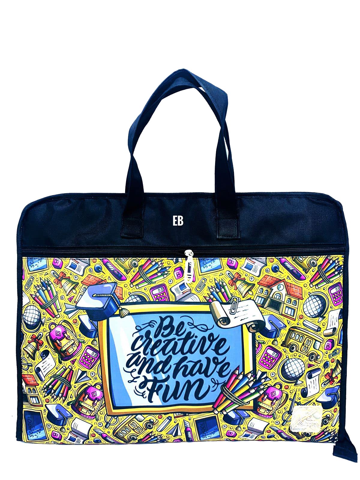 Echo Boomers Designed Print A3 Size Drawing Activity Bag with Multiple Pockets