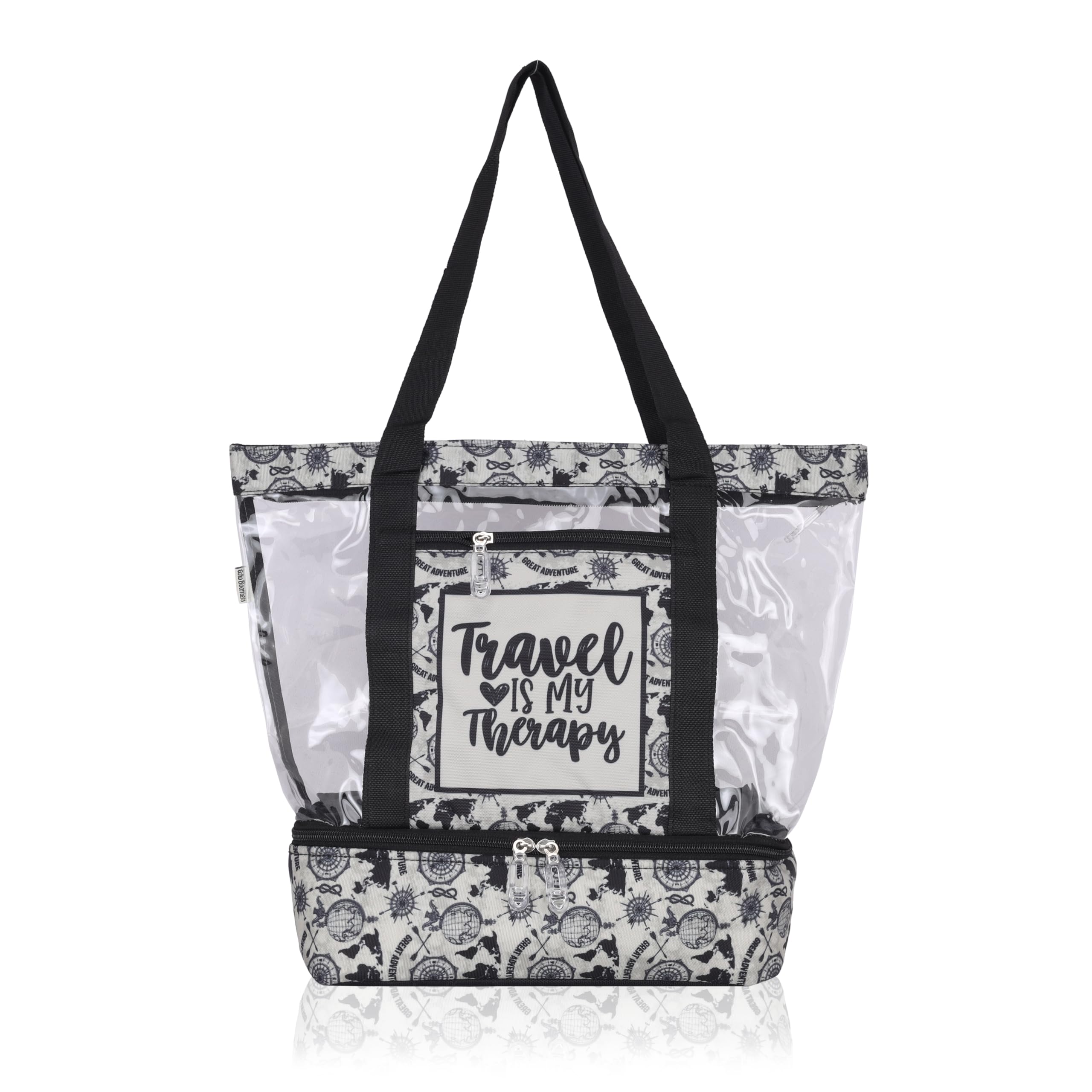 Echo Boomers Black Transparent Shoulder Bag