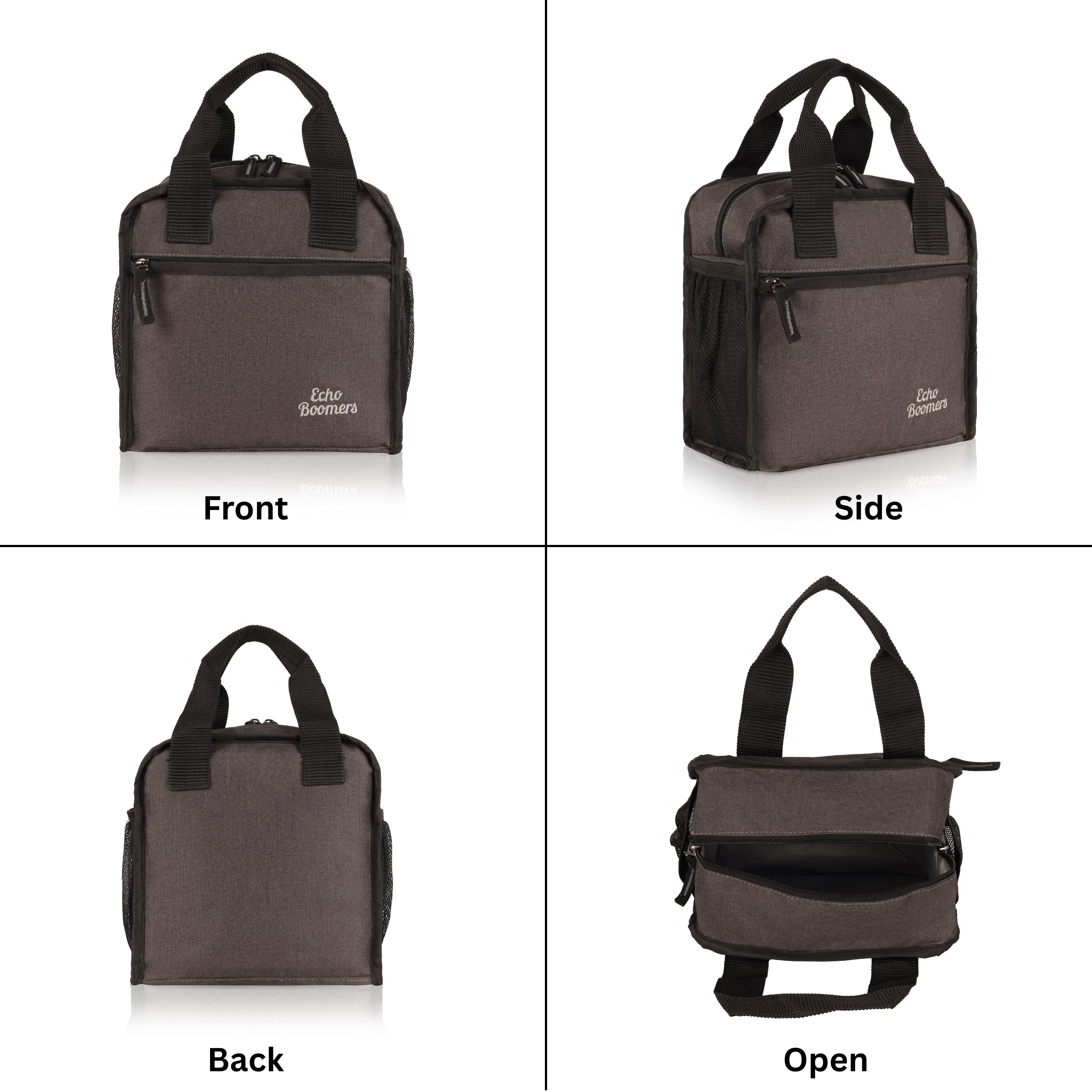 Echo Boomers Premium Lunch Bag – Stylish, Lightweight, Attractive, & Durable Meal Companion and versatile bag(Black).