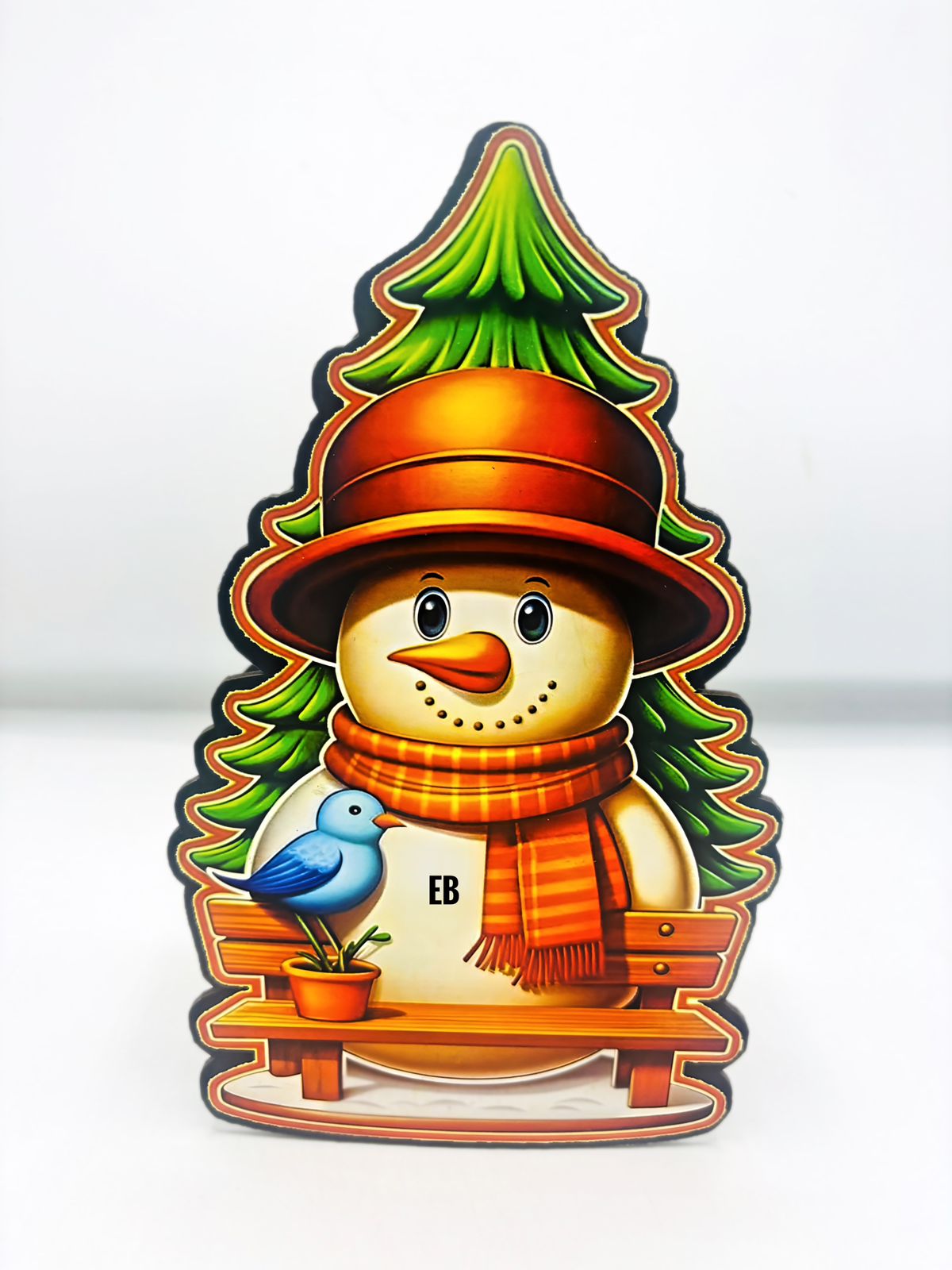 Echo Boomers MDF 3D Santa Money Bank – Kids & Student Coin Savings Box | Christmas Gift