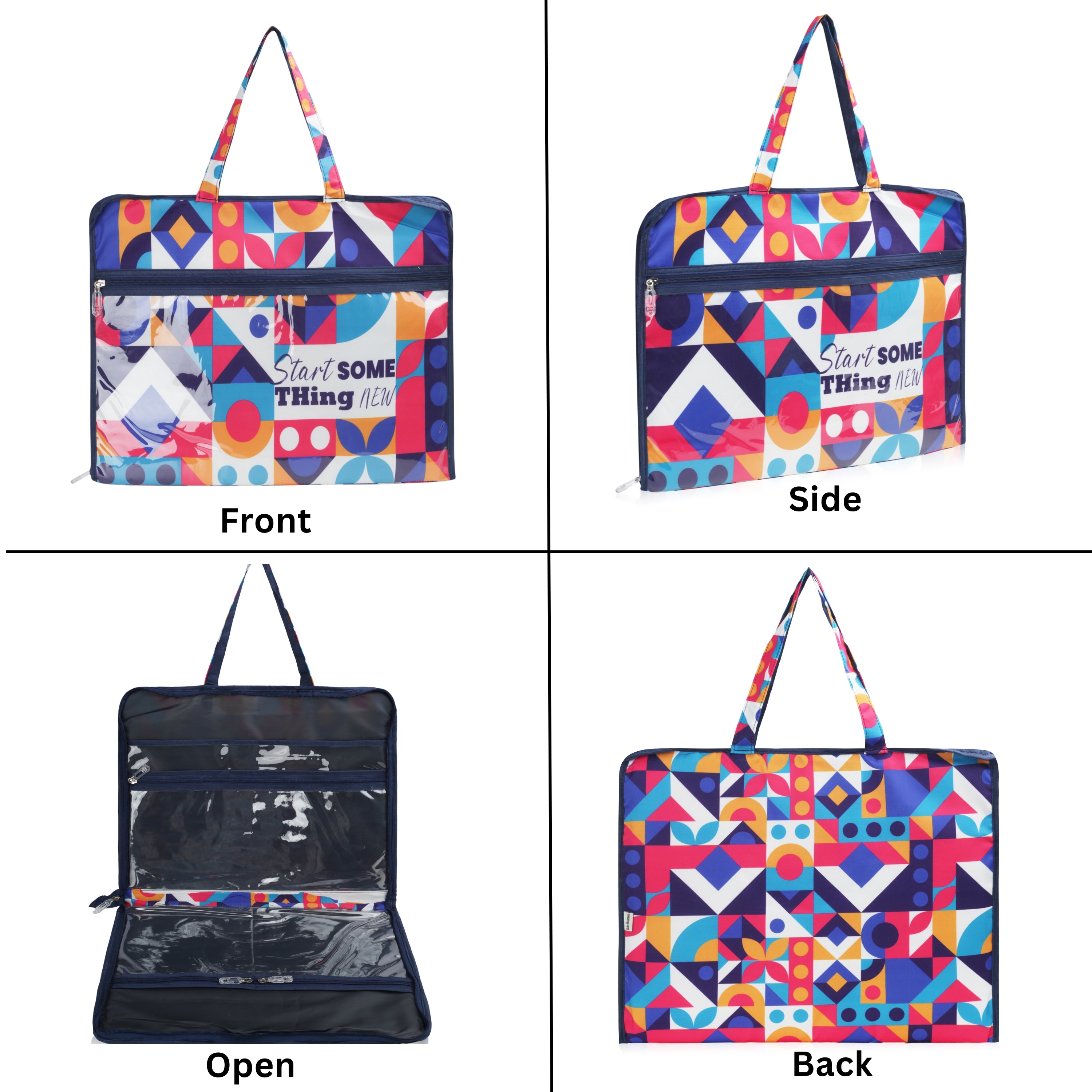 Echo Boomers Multipurpose Folder Bag | Stationery Organizer & Document File Bag with Multiple Compartments