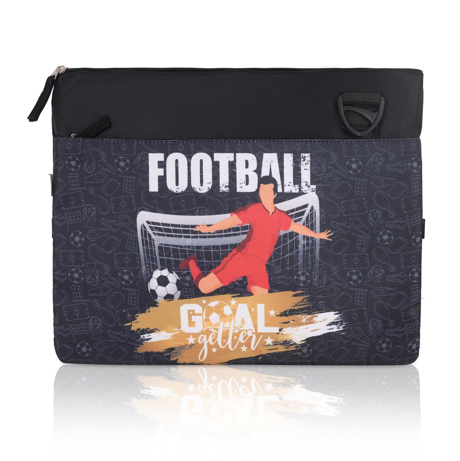 Echo Boomers Football Print Exam/Activity Sling Bag | 3 Compartments | Cushioned & Detachable Strap | Ideal for Outdoor Travel