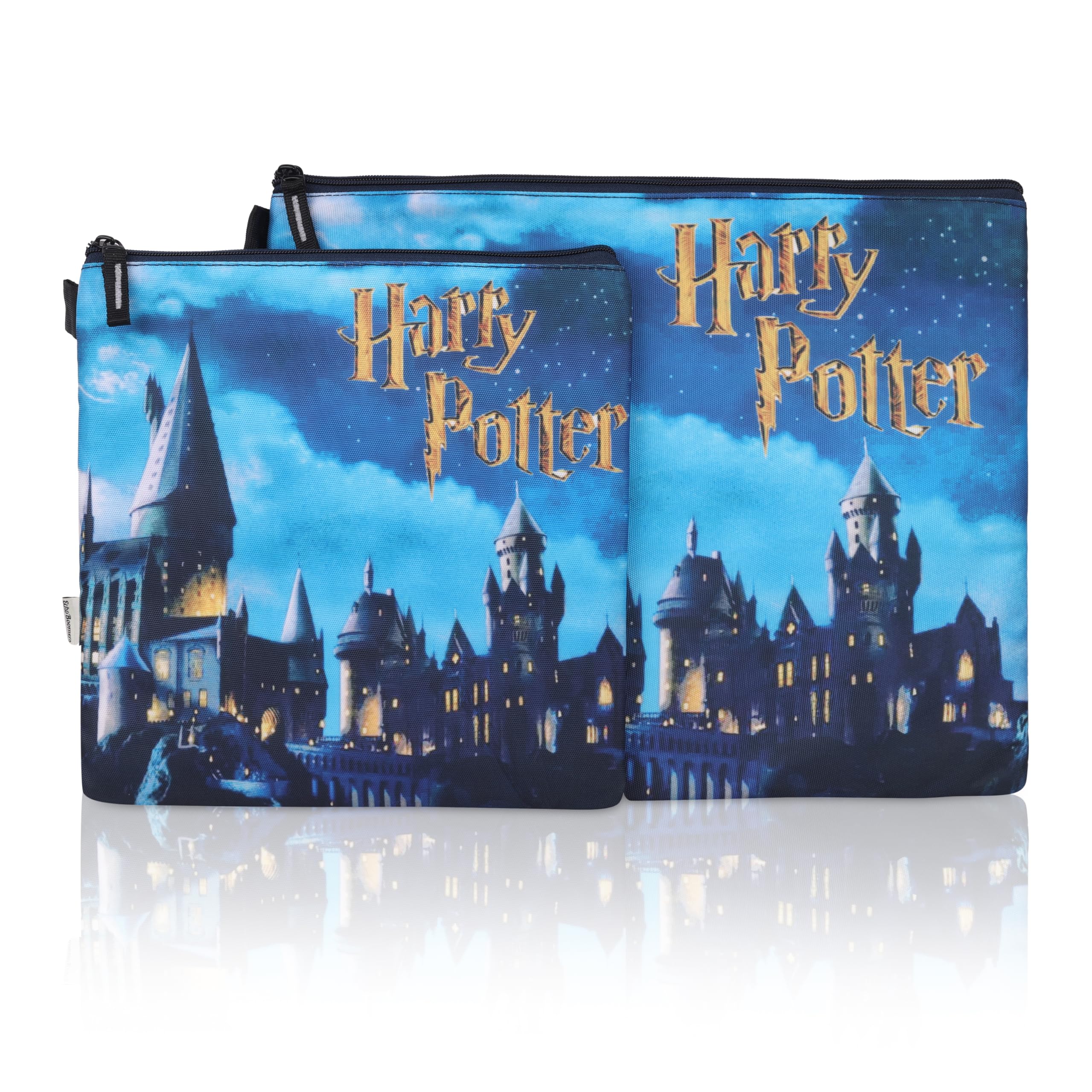 Echo Boomers Harry Potter Theme Print Twin Folder Set | Padded & Waterproof | A4 Document Holder & Tablet Sleeve | Stylish & Protective