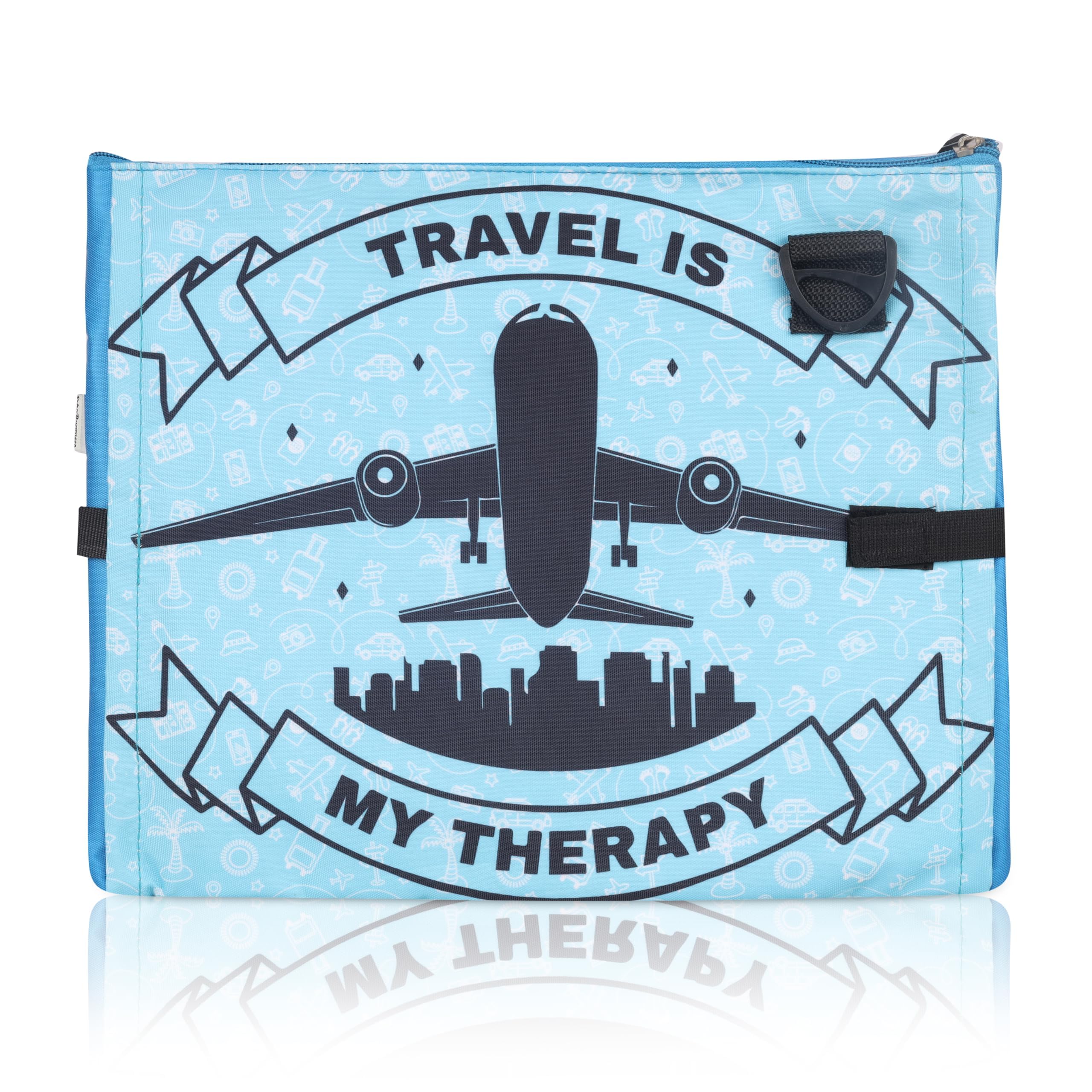 Echo Boomers Travel Print Themed Exam & Activity Sling Bag | 3 Compartments | Cushioned & Detachable Strap | Ideal for Outdoor Travel