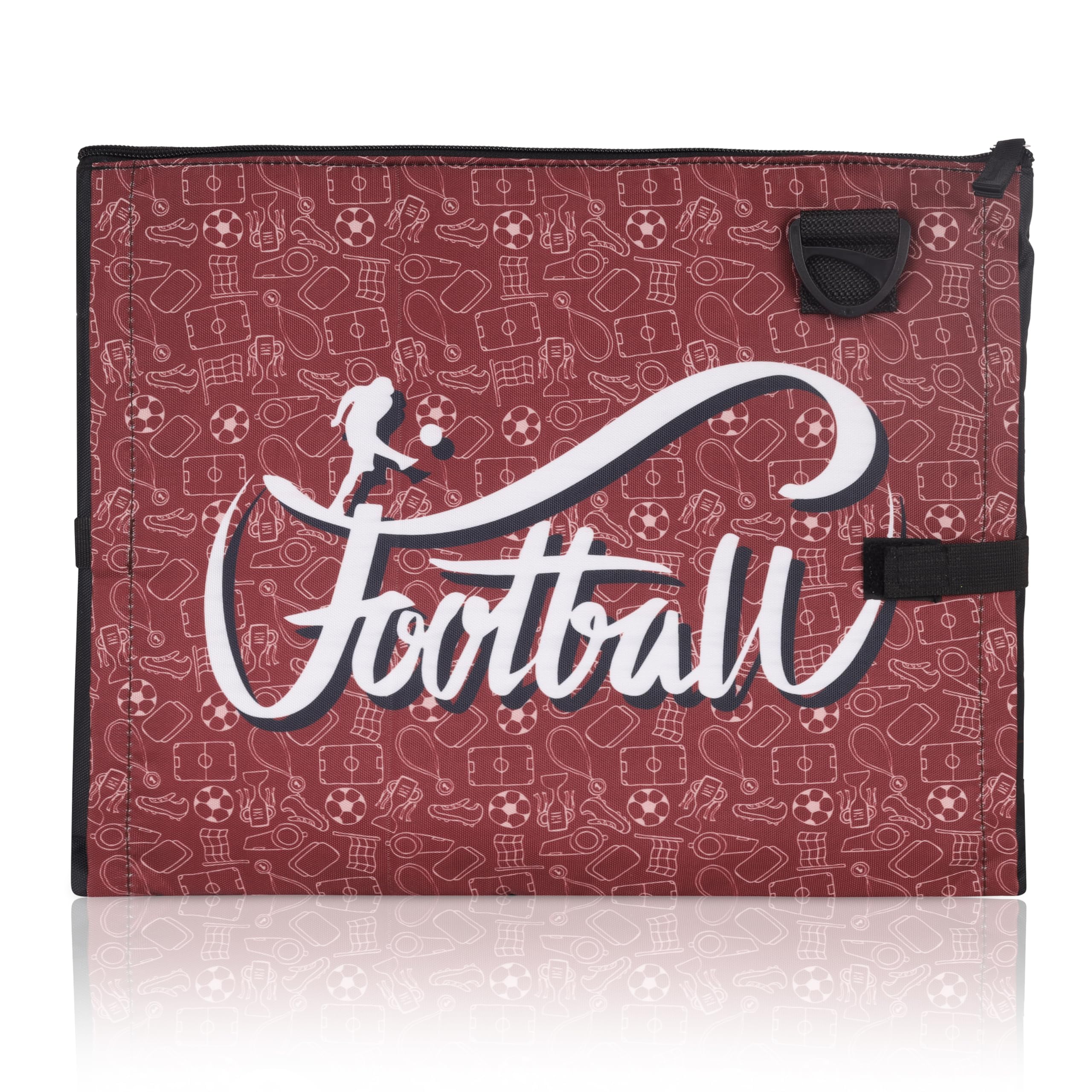 Echo Boomers Football Print Exam/Activity Sling Bag | 3 Compartments | Cushioned & Detachable Strap | Ideal for Outdoor Travel