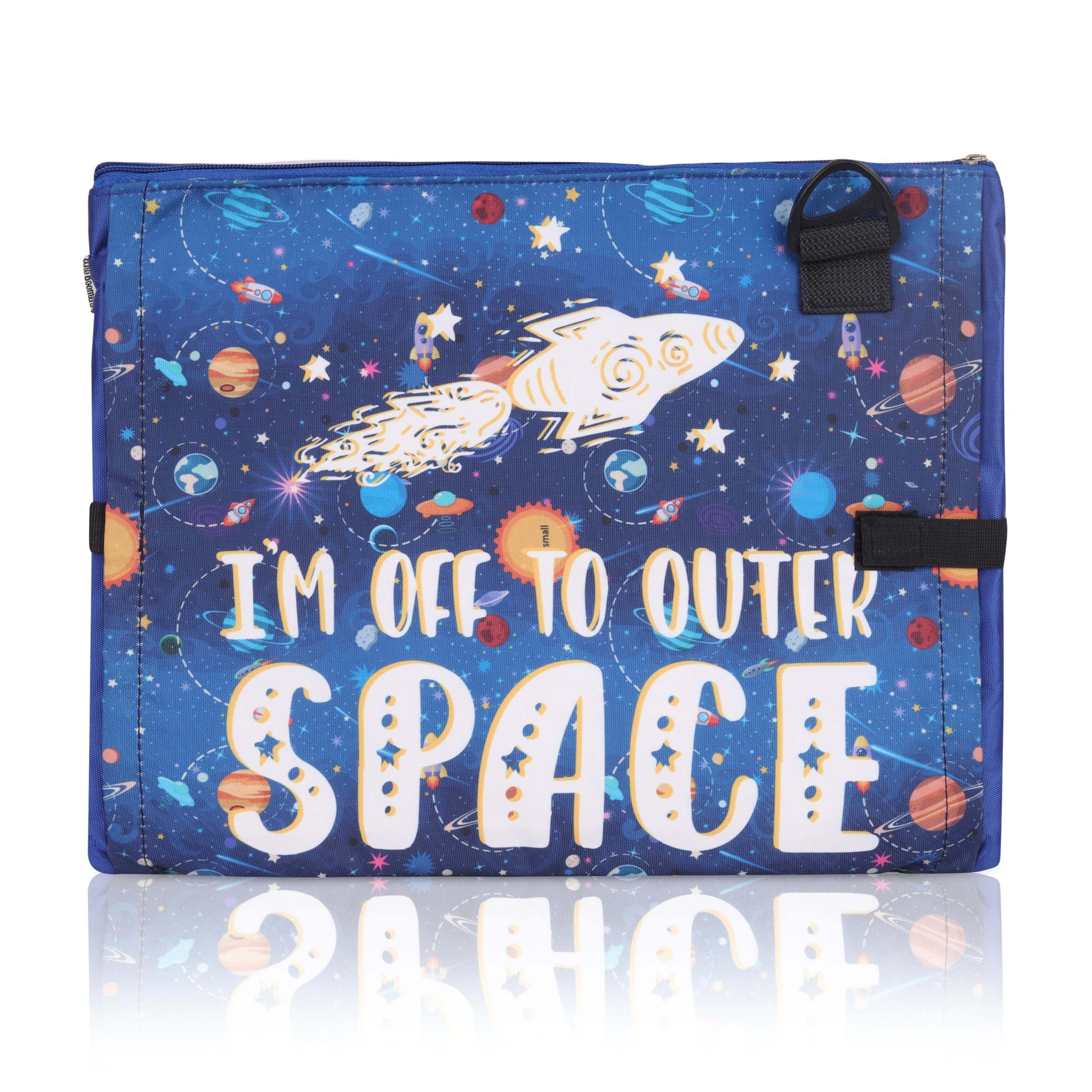 Echo Boomers Astronaut Explore theme Printed Exam/Activity Sling Bag | 3 Compartments | Cushioned & Detachable Strap | Ideal for Outdoor Travel