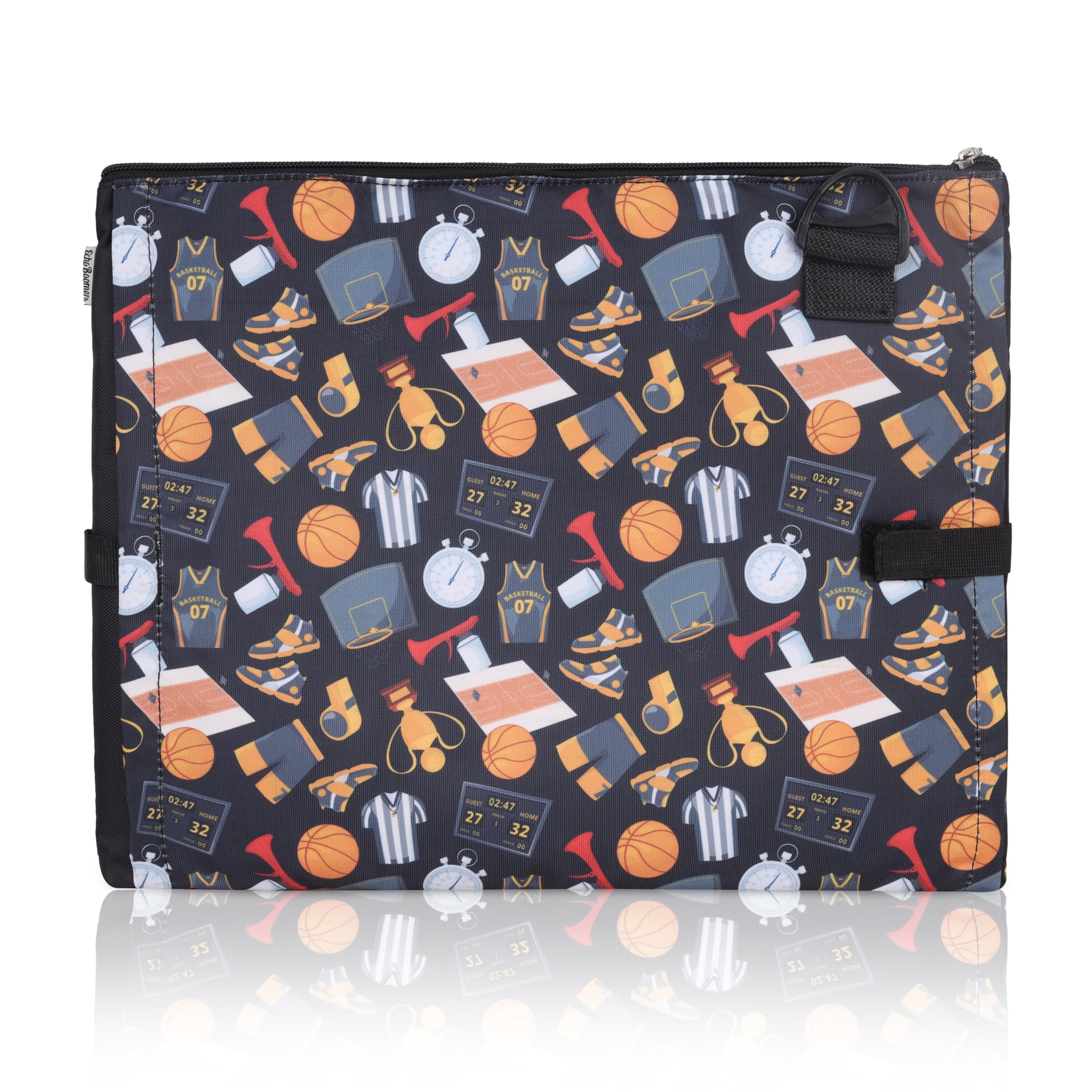 Echo Boomers Basketball Print Exam & Activity Sling Bag | 3 Compartments | Cushioned & Detachable Strap | Ideal for Outdoor Travel