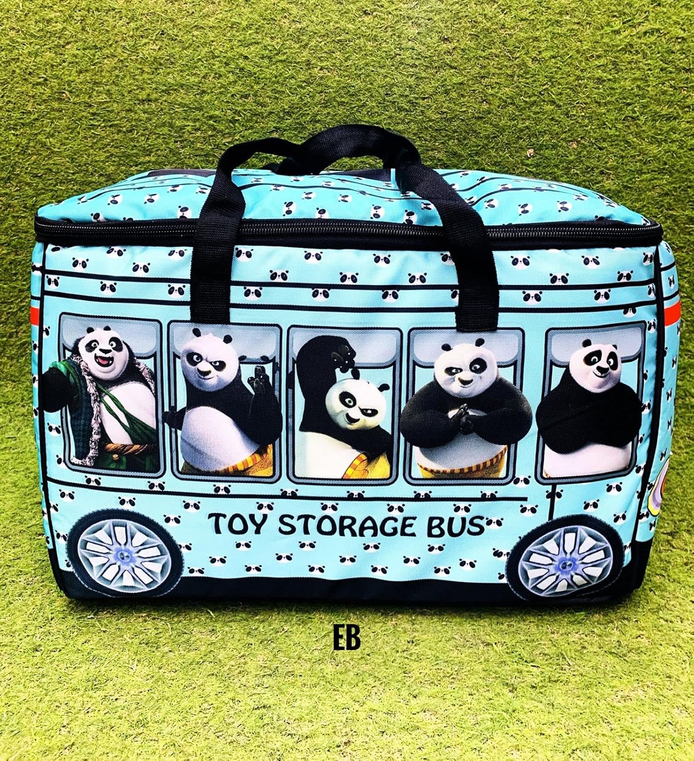 ECHO BOOMERS Kungfu Panda Toy Storage Box with Lid & Laundry Basket for Clothes