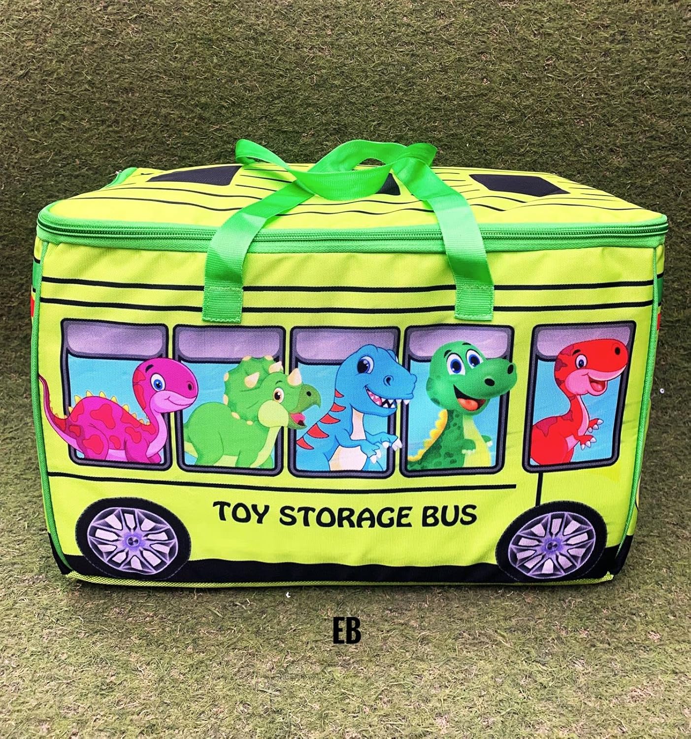 ECHO BOOMERS Dino Print Toy Storage Box with Lid & Laundry Basket for Clothes