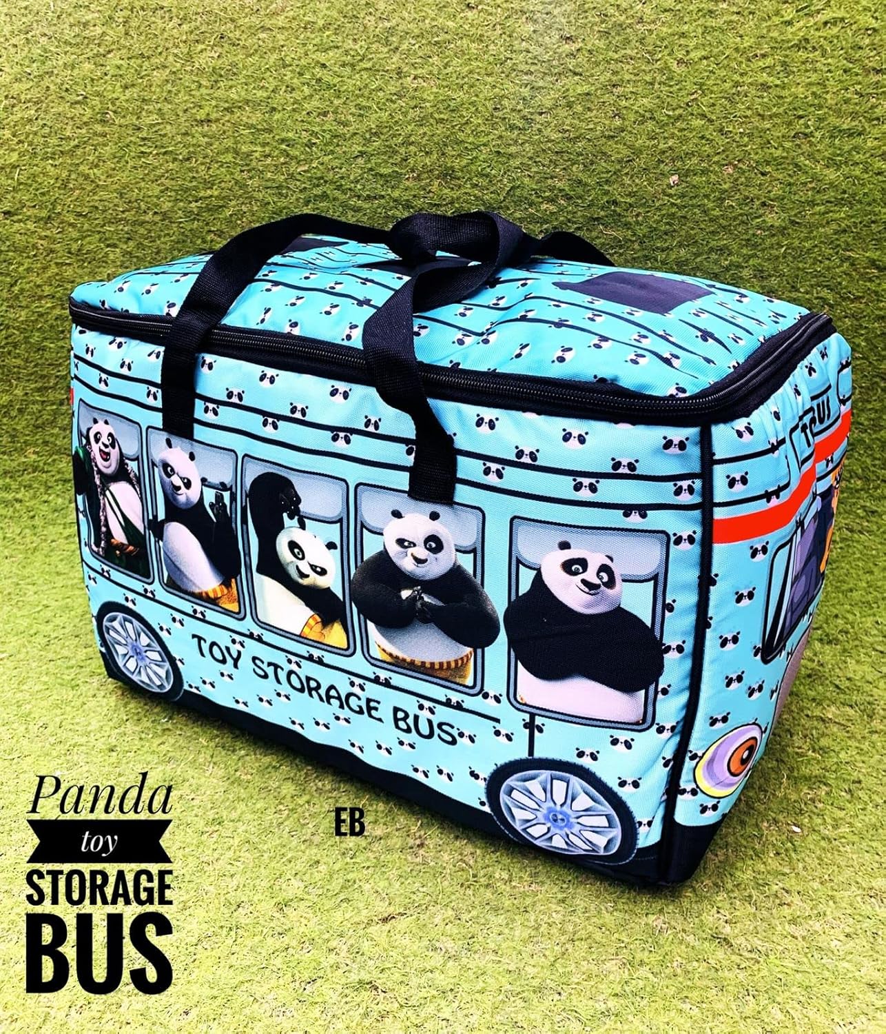 ECHO BOOMERS Kungfu Panda Toy Storage Box with Lid & Laundry Basket for Clothes