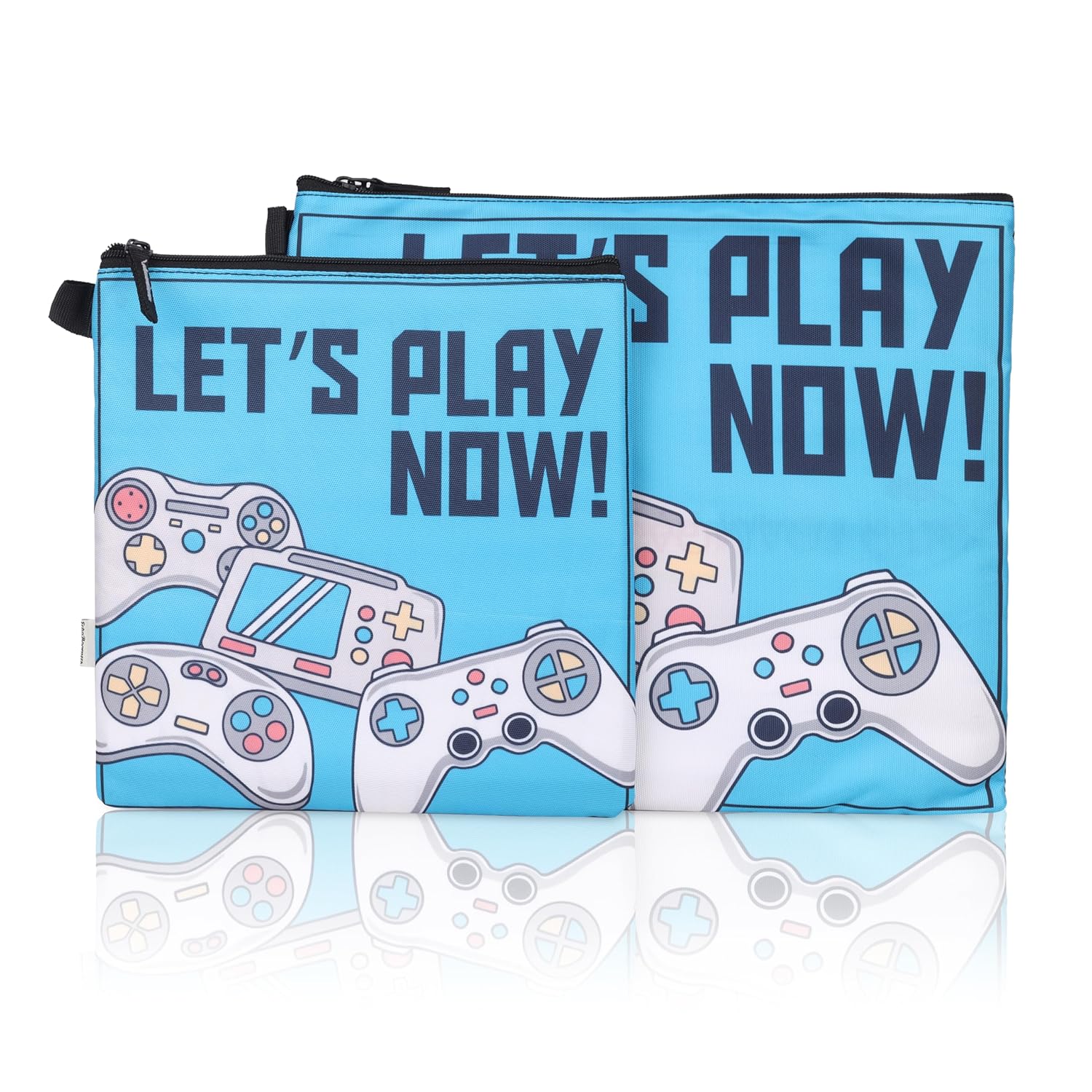 Echo Boomers Gamer Print Twin Folder Set | Padded & Waterproof | A4 Document Holder & Tablet Sleeve | Stylish & Protective