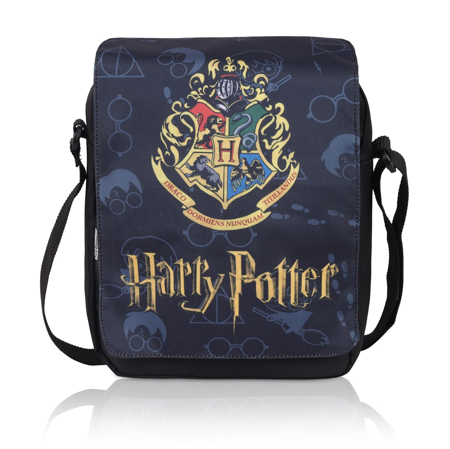 Echo Boomers Harry Potter Print Adjustable Shoulder Strap | Water-Resistant | Anti-Theft Design | Compact & Lightweight