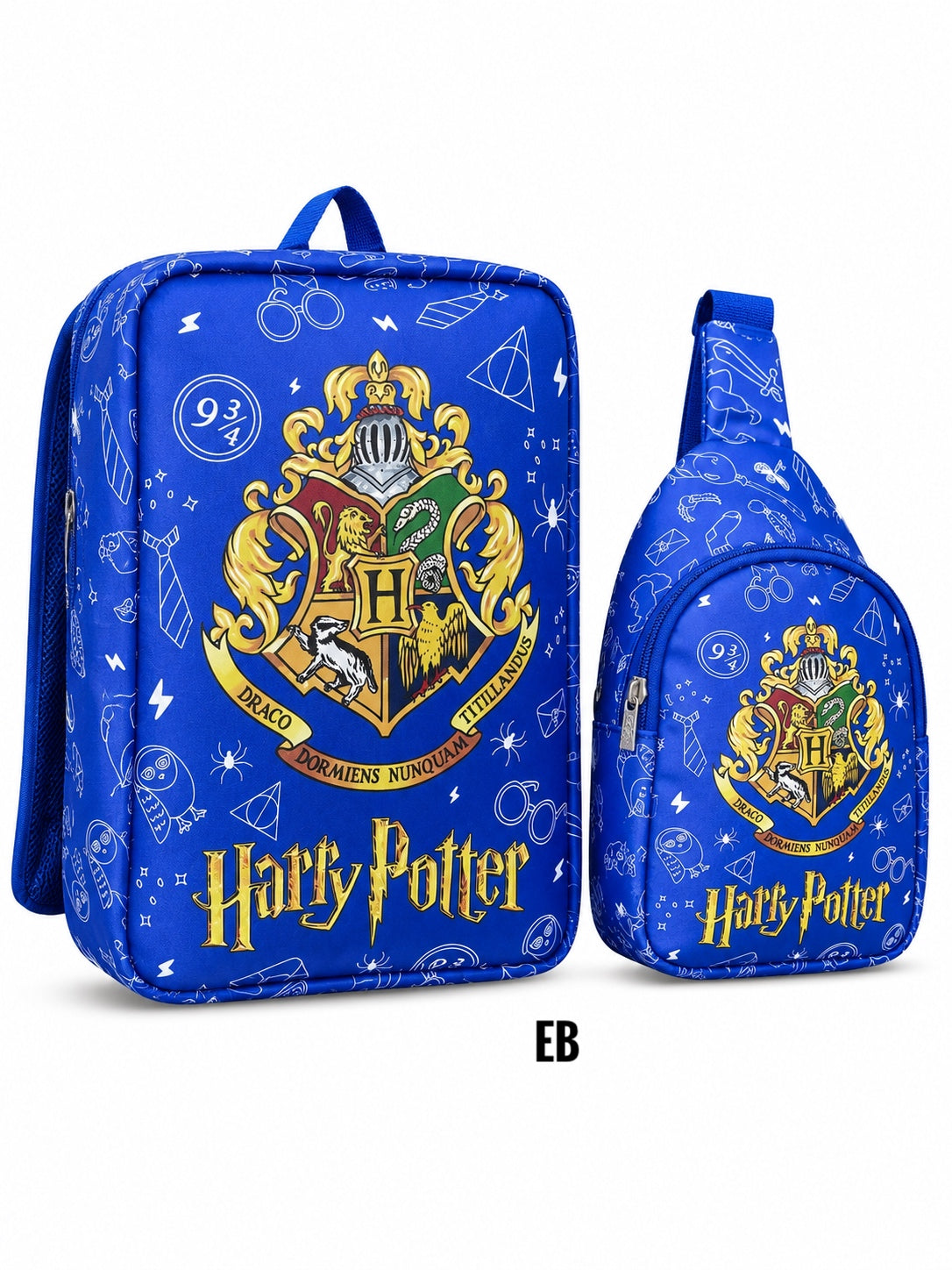 Echo Boomers Kids Backpack & Crossbody Sling Bag Set | Lightweight School Bag Combo for Boys & Girls | Premium Fabric | Smooth Zippers | Adjustable Strap | Vibrant Print