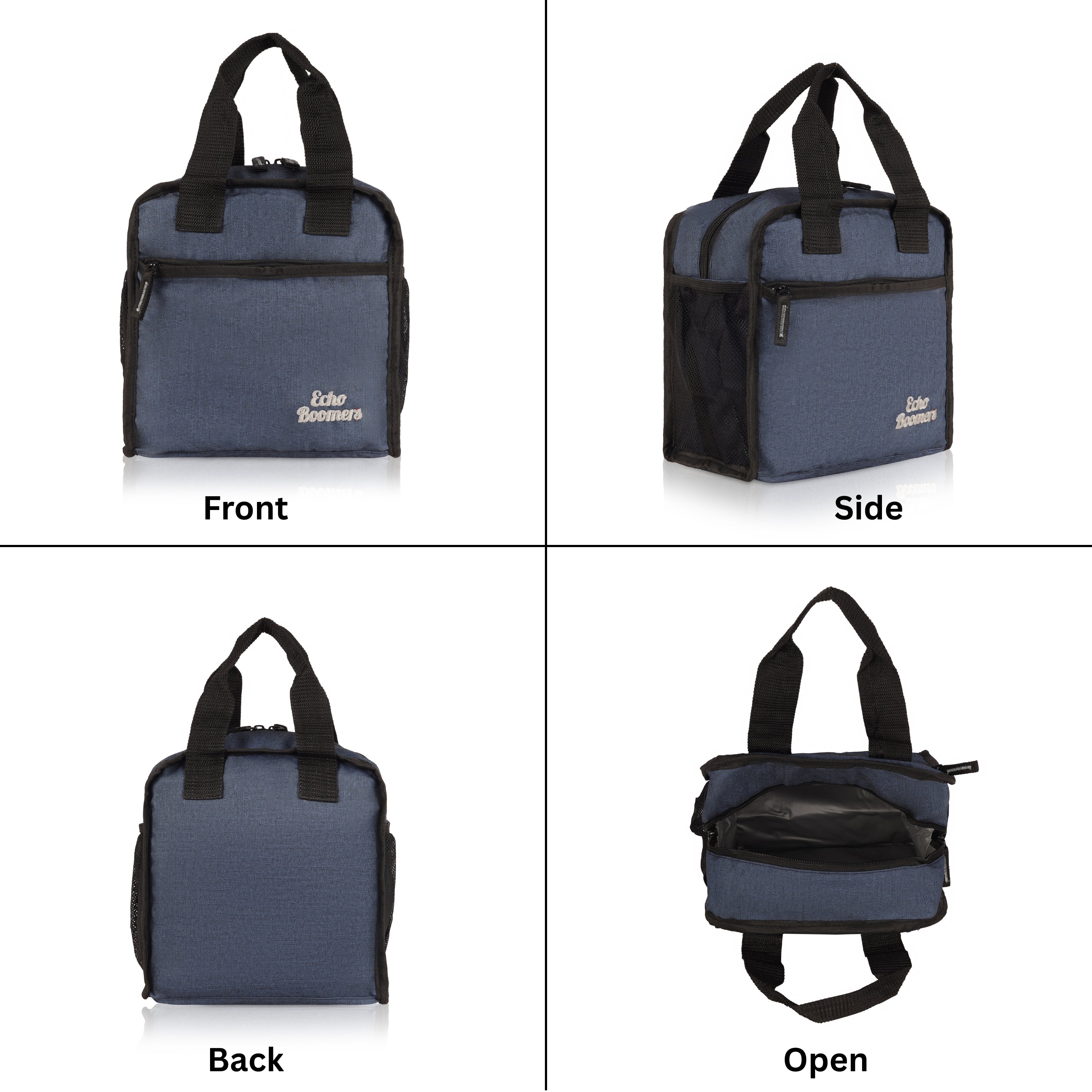 Echo Boomers Premium Lunch Bag – Stylish, Lightweight, Attractive, & Durable Meal Companion and versatile bag(Navy).