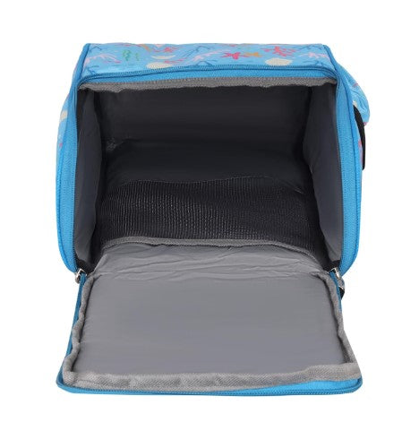 Echo Boomers Kids Lunch Bag with Round Table Mat Combo | Multi Print | Fun School Lunch Set for Boys & Girls