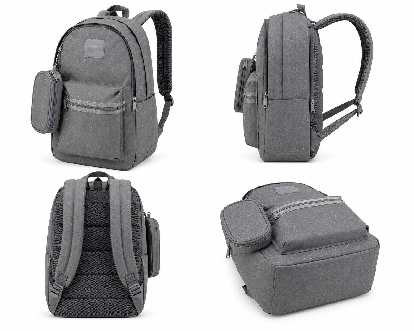 Echo Boomers Glossy Bird Everyday Backpack with Pencil Pouch| Water-Resistant Backpack for School, College, Office & Travel | Lightweight with Multiple Compartments