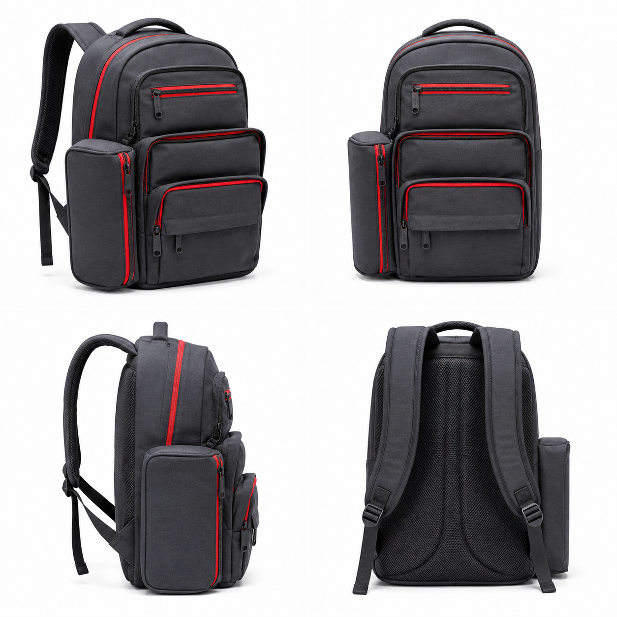 Echo Boomers Glossy Bird Everyday Backpack with Pencil Pouch| Lightweight Water-Resistant Travel, School, College & Office Backpack with Multiple Compartments