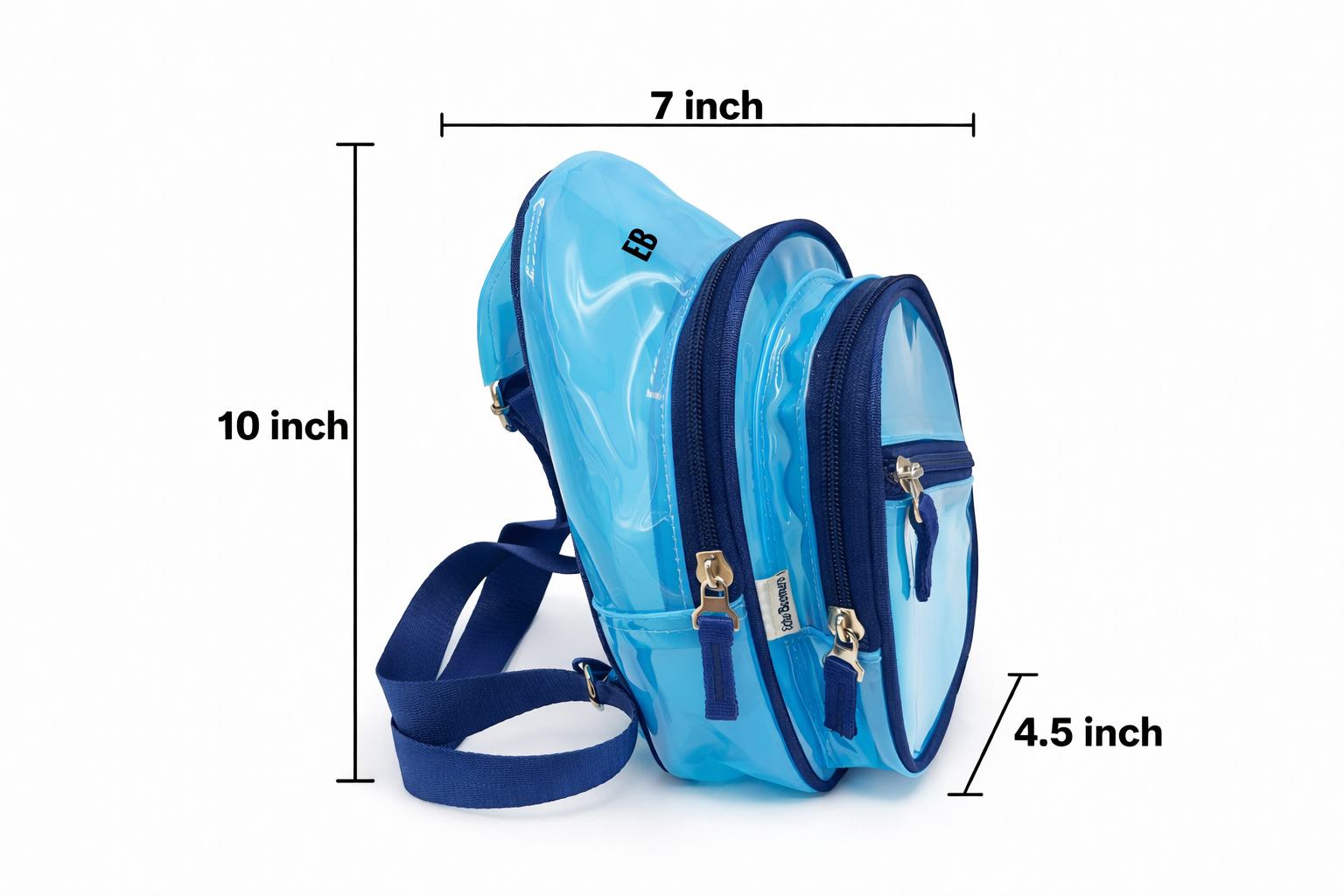 Echo Bommers Premium Translucent Charcoal Black Jelly Bag Pack of 3 with Duffle Bag Cross Body Bag and Pouch Waterproof Stylish Handbag for Women and Girls