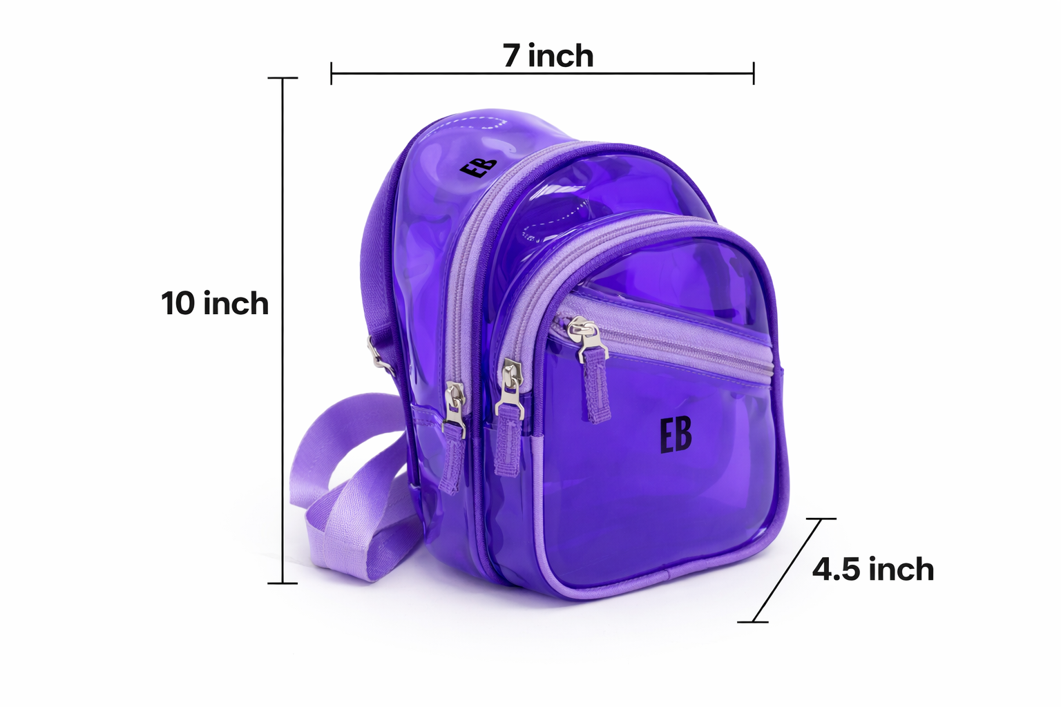 Echo Boomers PVC Jelly Crossbody Bag | 3 Compartments | Premium Adjustable Strap | Stylish & Lightweight Design