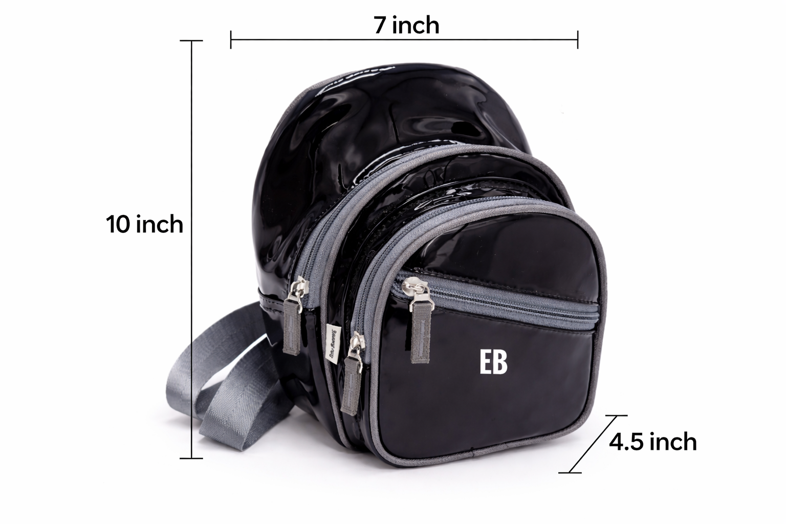 Echo Bommers Premium Translucent Charcoal Black Jelly Bag Pack of 3 with Duffle Bag Cross Body Bag and Pouch Waterproof Stylish Handbag for Women and Girls
