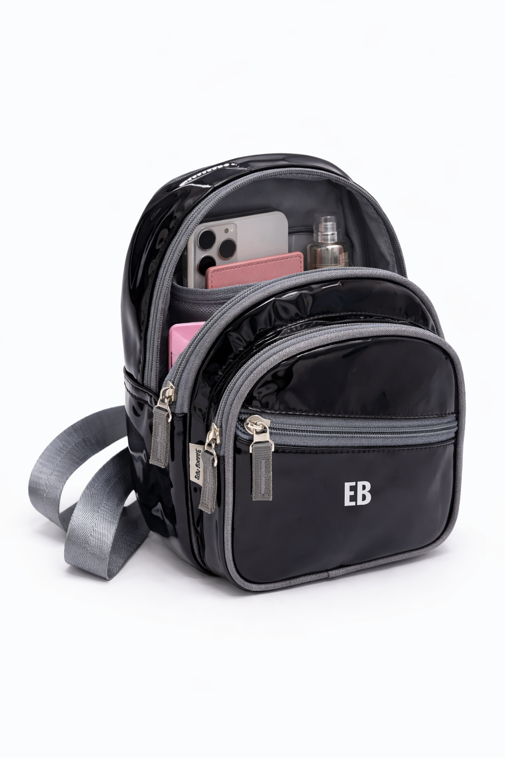 Echo Bommers Premium Translucent Charcoal Black Jelly Bag Pack of 3 with Duffle Bag Cross Body Bag and Pouch Waterproof Stylish Handbag for Women and Girls