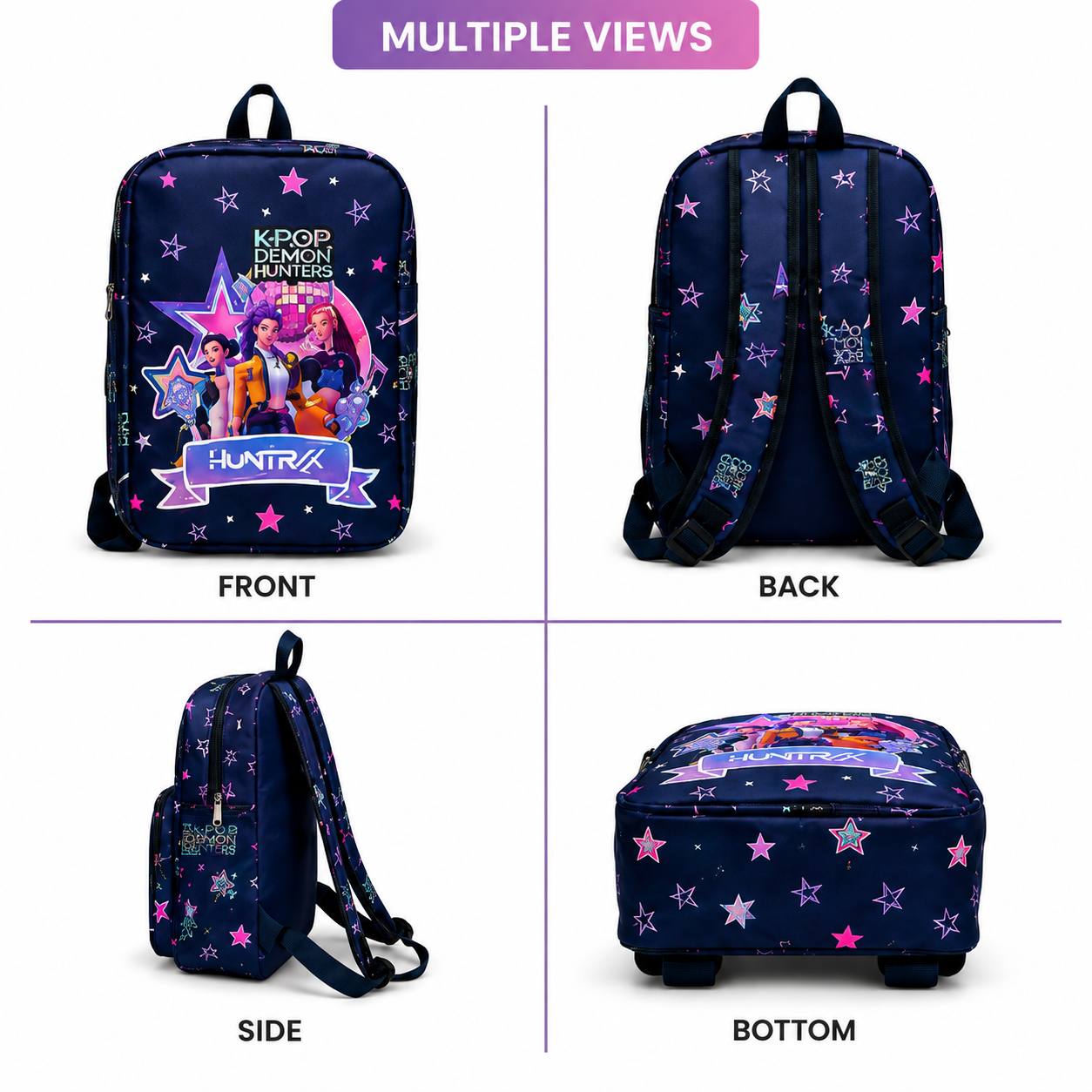 Echo Boomers Kids Backpack & Crossbody Sling Bag Set | Lightweight School Bag Combo for Boys & Girls | Premium Fabric | Smooth Zippers | Adjustable Strap | Vibrant Print