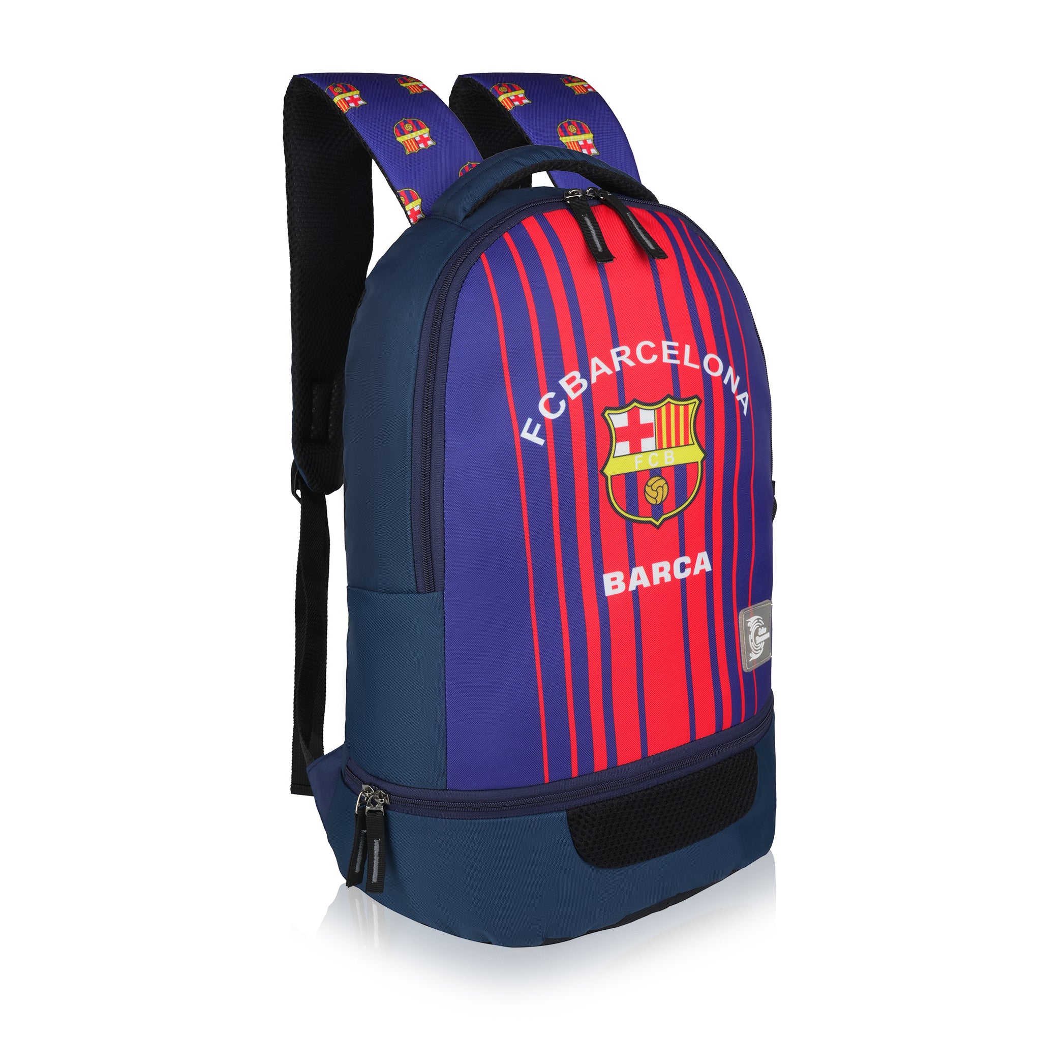 Echo Boomers Manchester United Sports Backpack with Separate Football Compartment | Student Sports Backpack with Adjustable Straps, Sturdy Handle & High Quality Zippers