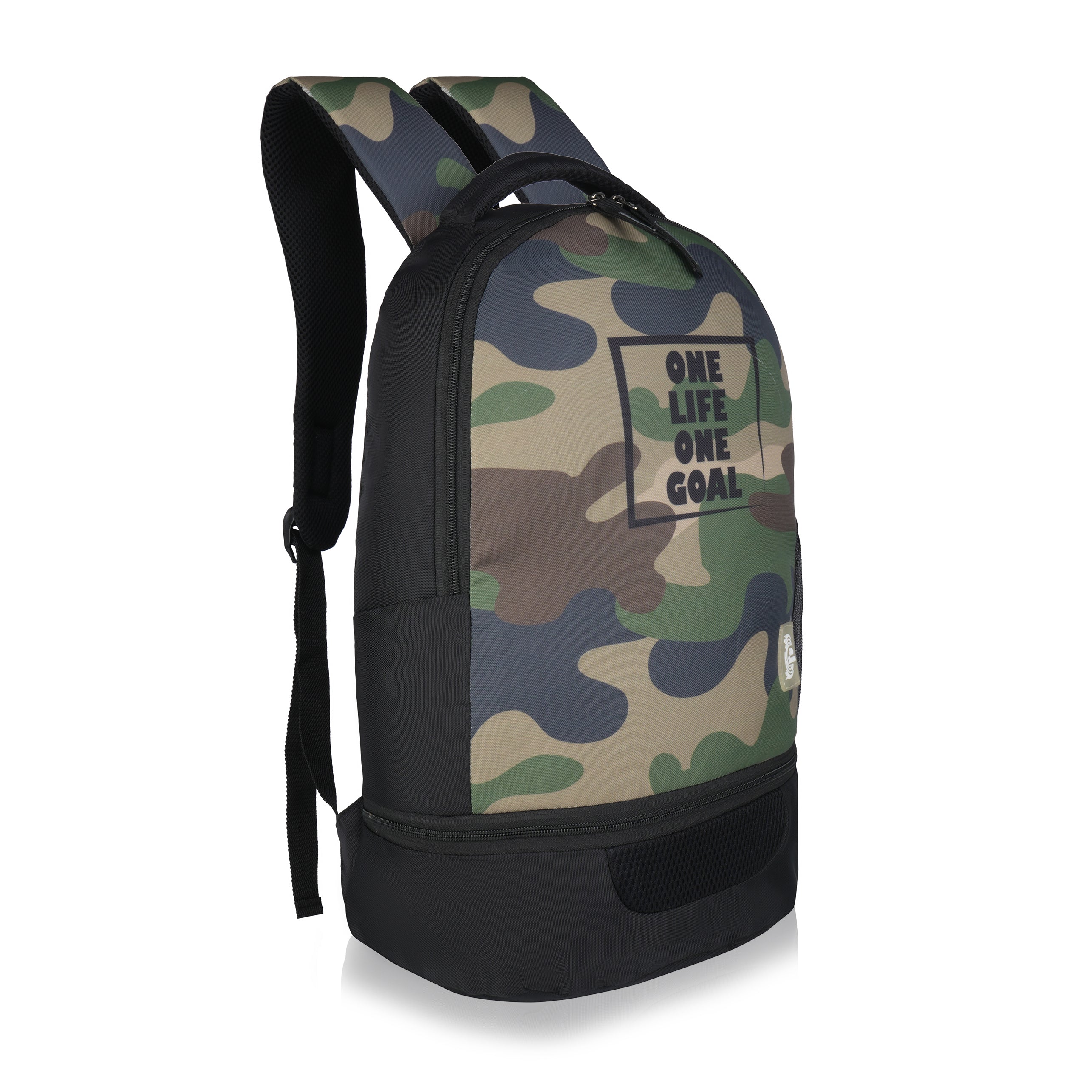 Echo Boomers Manchester United Sports Backpack with Separate Football Compartment | Student Sports Backpack with Adjustable Straps, Sturdy Handle & High Quality Zippers