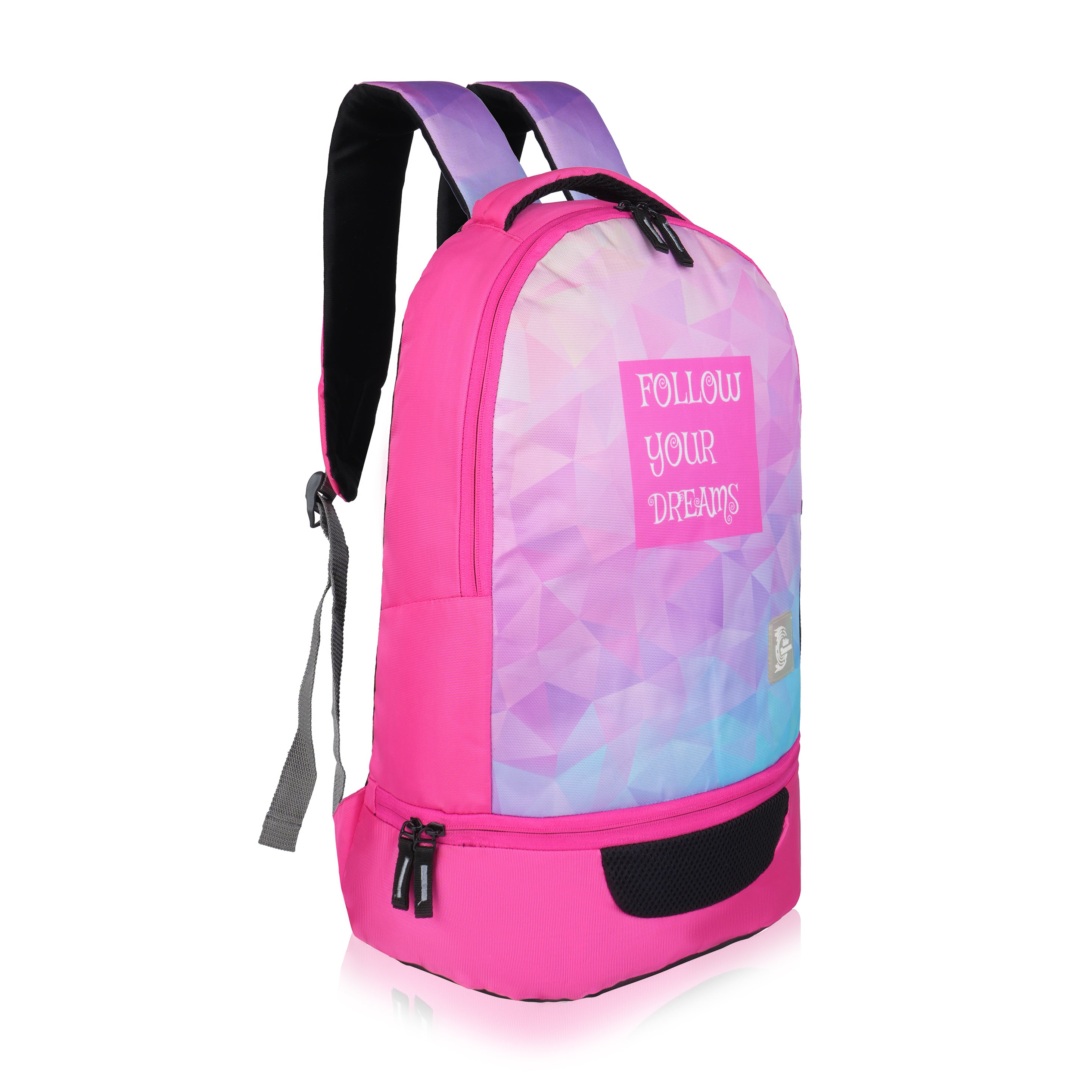 Echo Boomers Manchester United Sports Backpack with Separate Football Compartment | Student Sports Backpack with Adjustable Straps, Sturdy Handle & High Quality Zippers