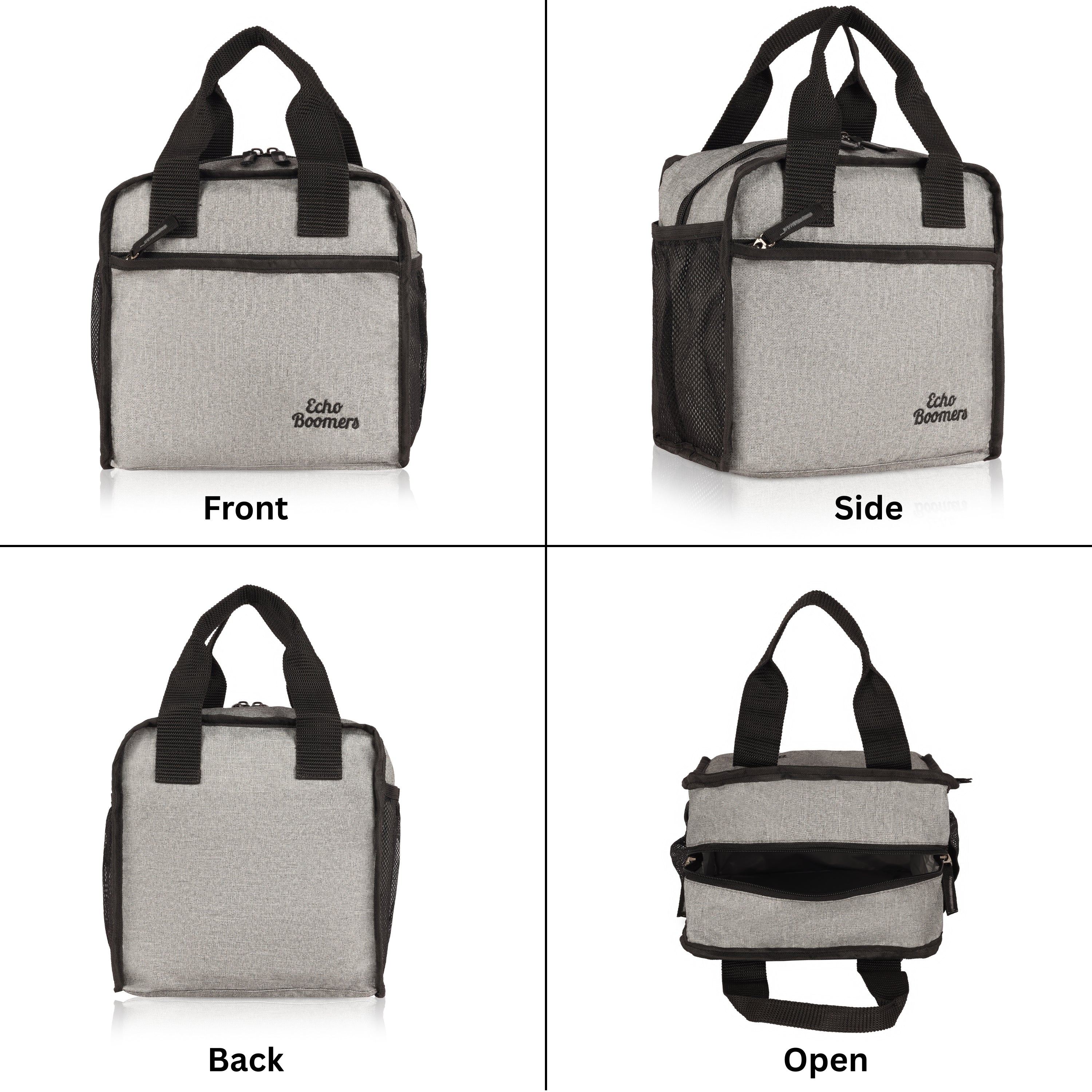 Echo Boomers Premium Lunch Bag – Stylish, Lightweight, Attractive, & Durable Meal Companion and versatile bag(Grey).