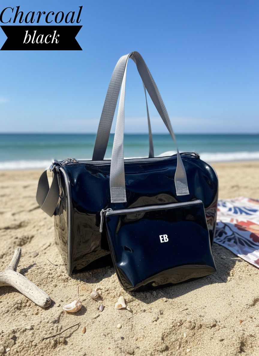 Echo Boomers Translucent PVC Premium Duffle Bag with Pouch | Premium Adjustable & Attractive Strap | Stylish & Travel-Friendly