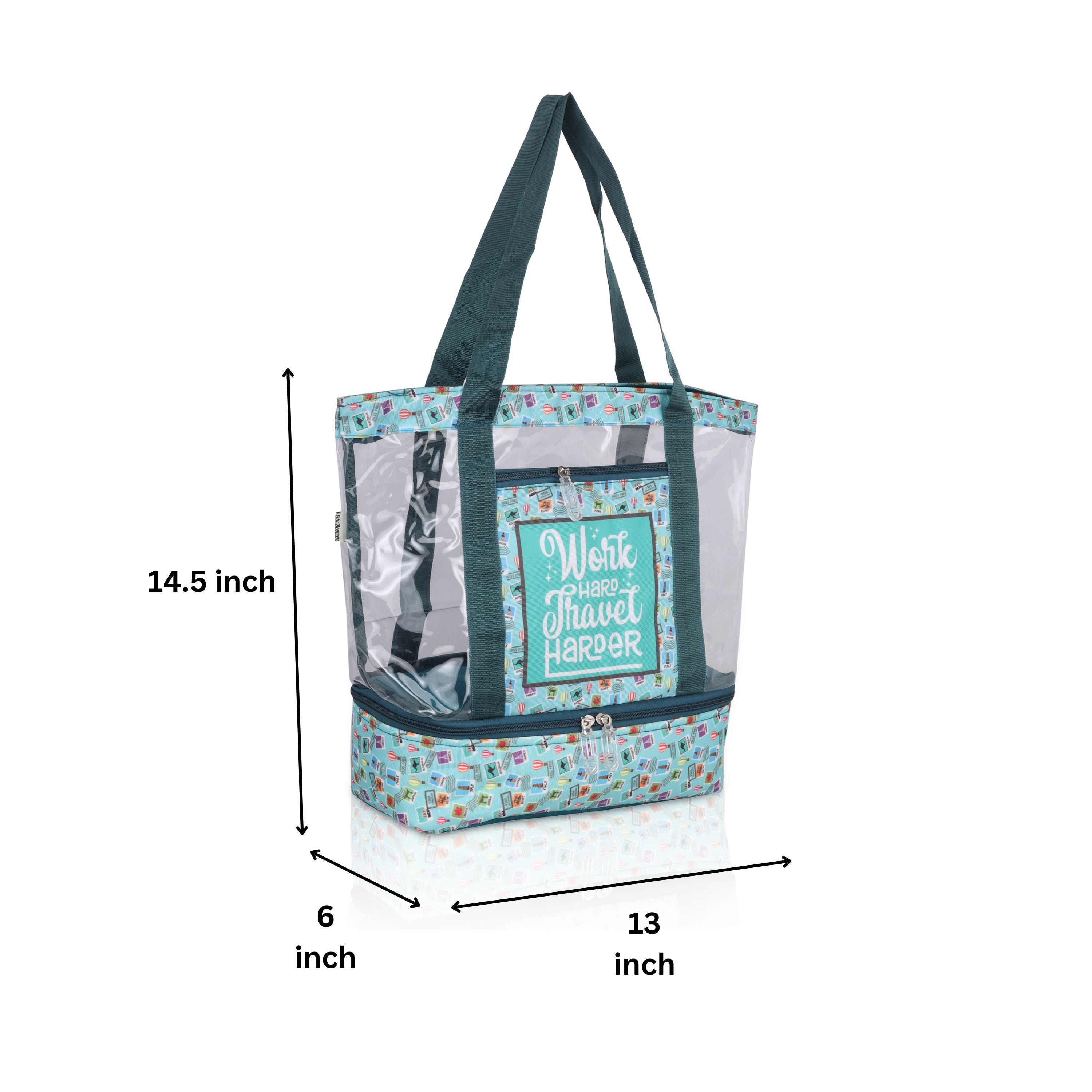 Echo Boomers Black Transparent Shoulder Bag