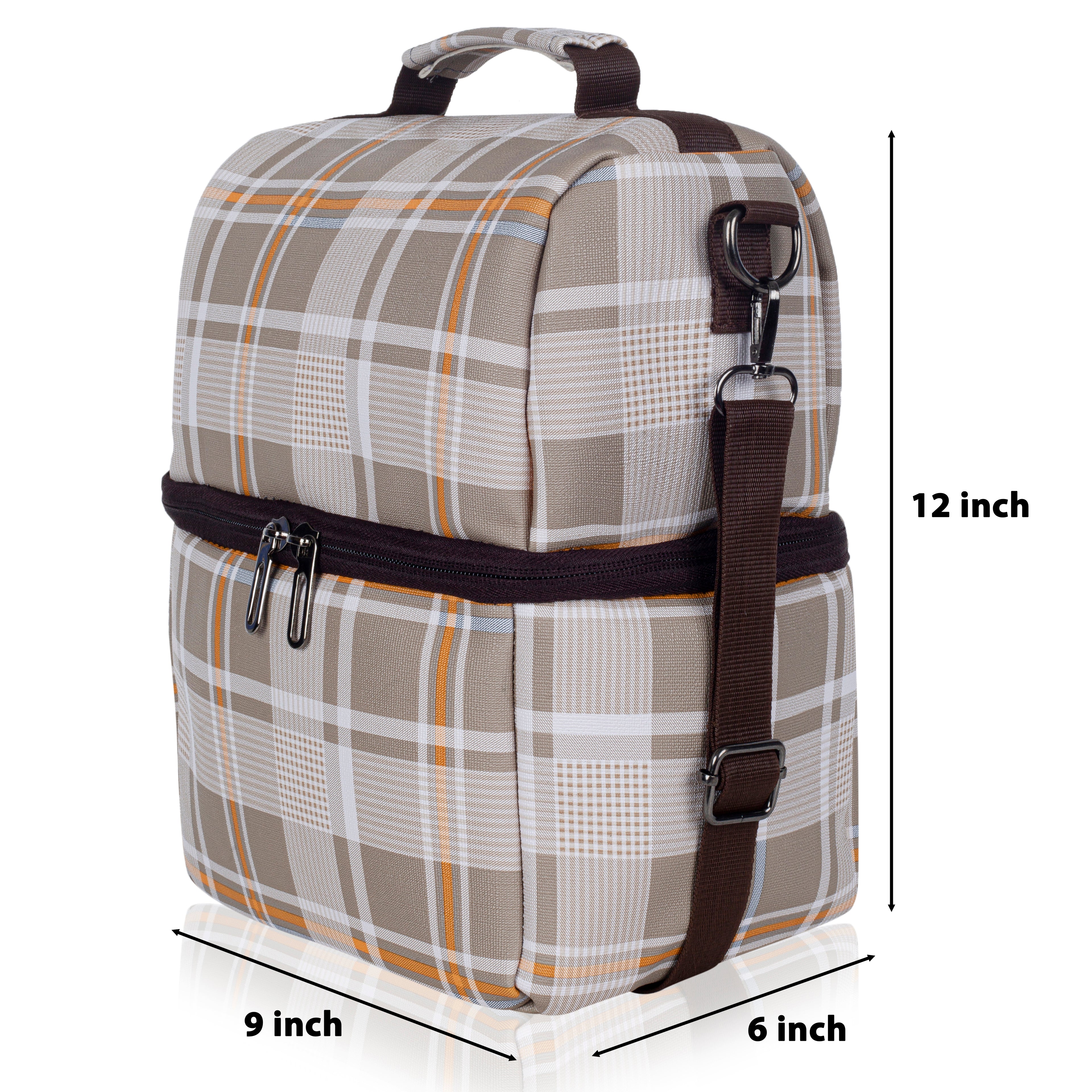 Echo Boomers 10L Insulated Lunch Bag for Men & Women | Premium Tiffin Bag – Stylish & Durable Meal Companion (Red)